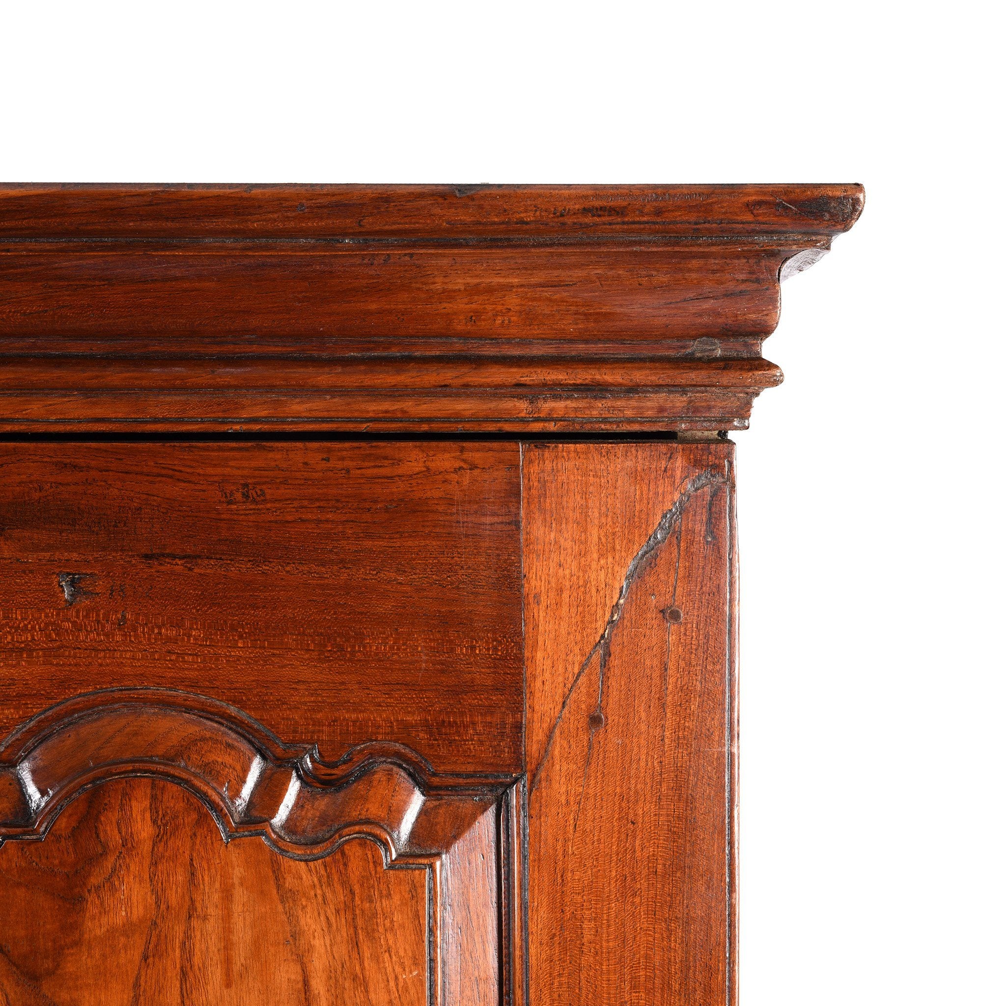 Anglo Indian Linen Cabinet Made from Golden Teak - 19thC - Image 4