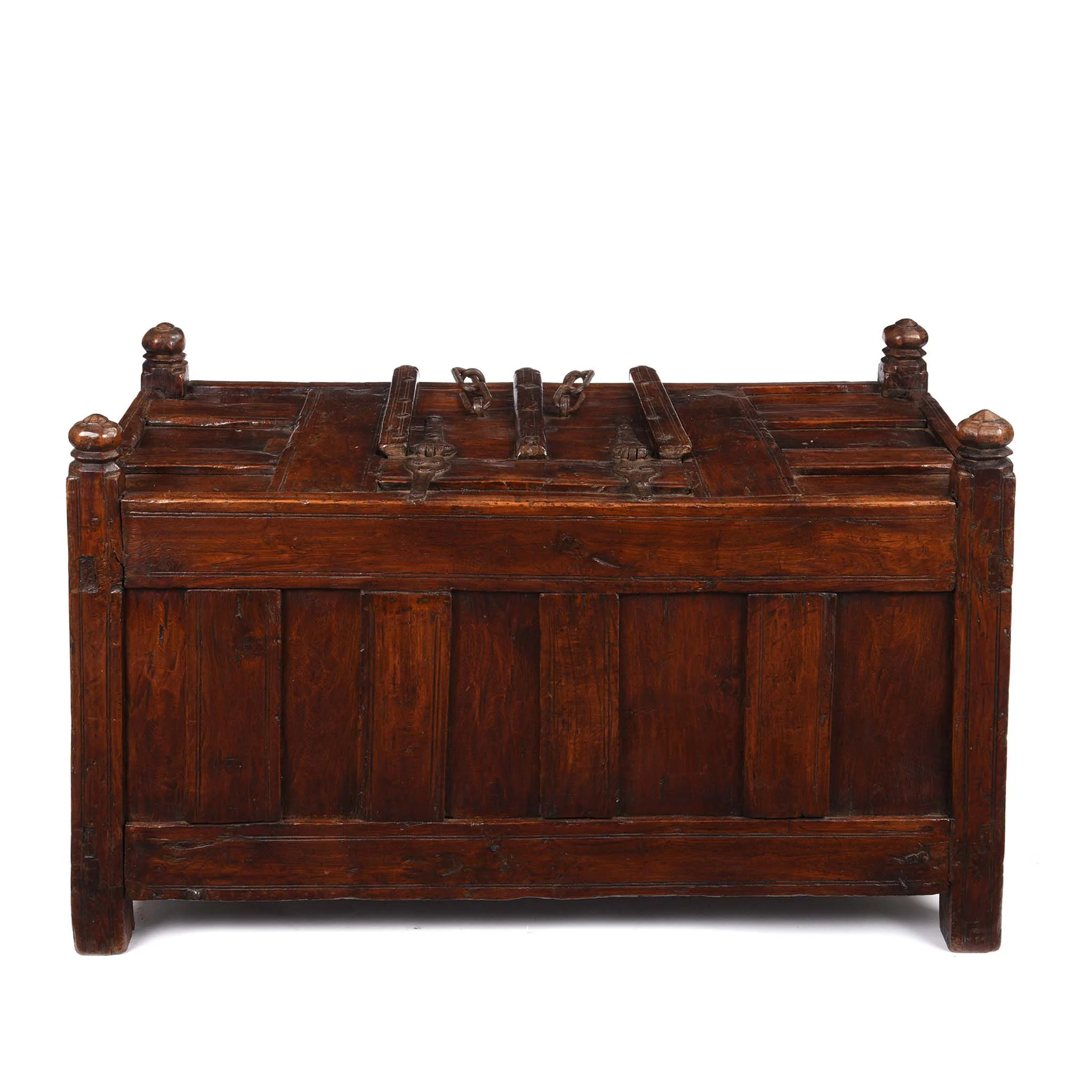 Teak Stick Chest From Banswara Tribal Area - 19thC - Image 10