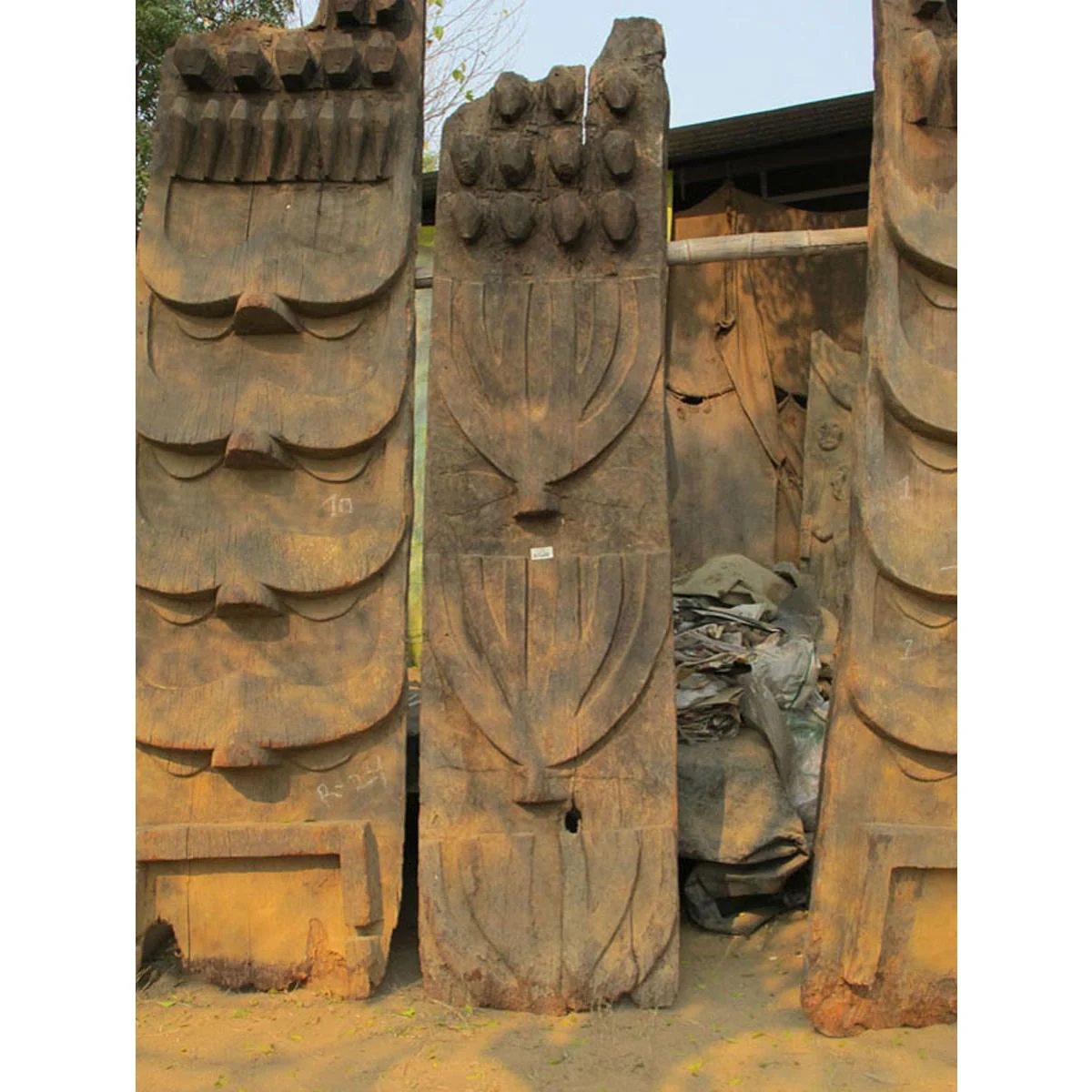 Carved Tribal Totem Panel from Nagaland - 19thC - Image 5