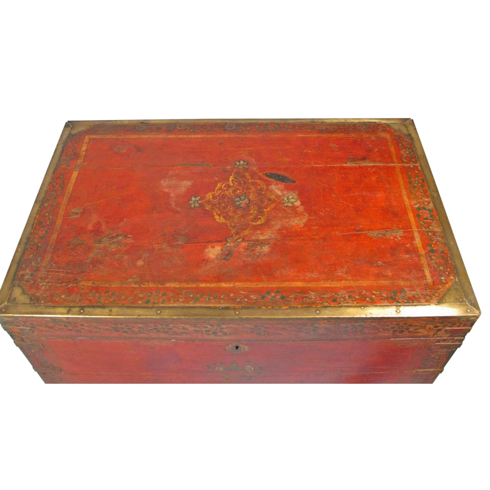 Painted Teak Jewellery Box from Rajasthan -19thC - Image 7
