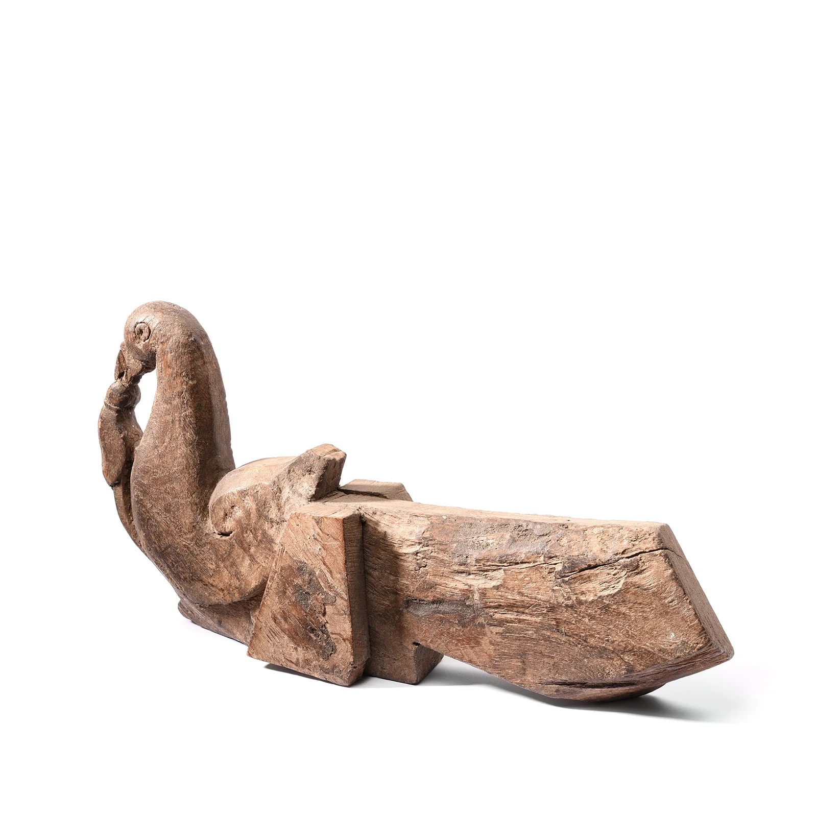 Carved Peacock Turban Hanger From Banswara - 19thC - Image 4