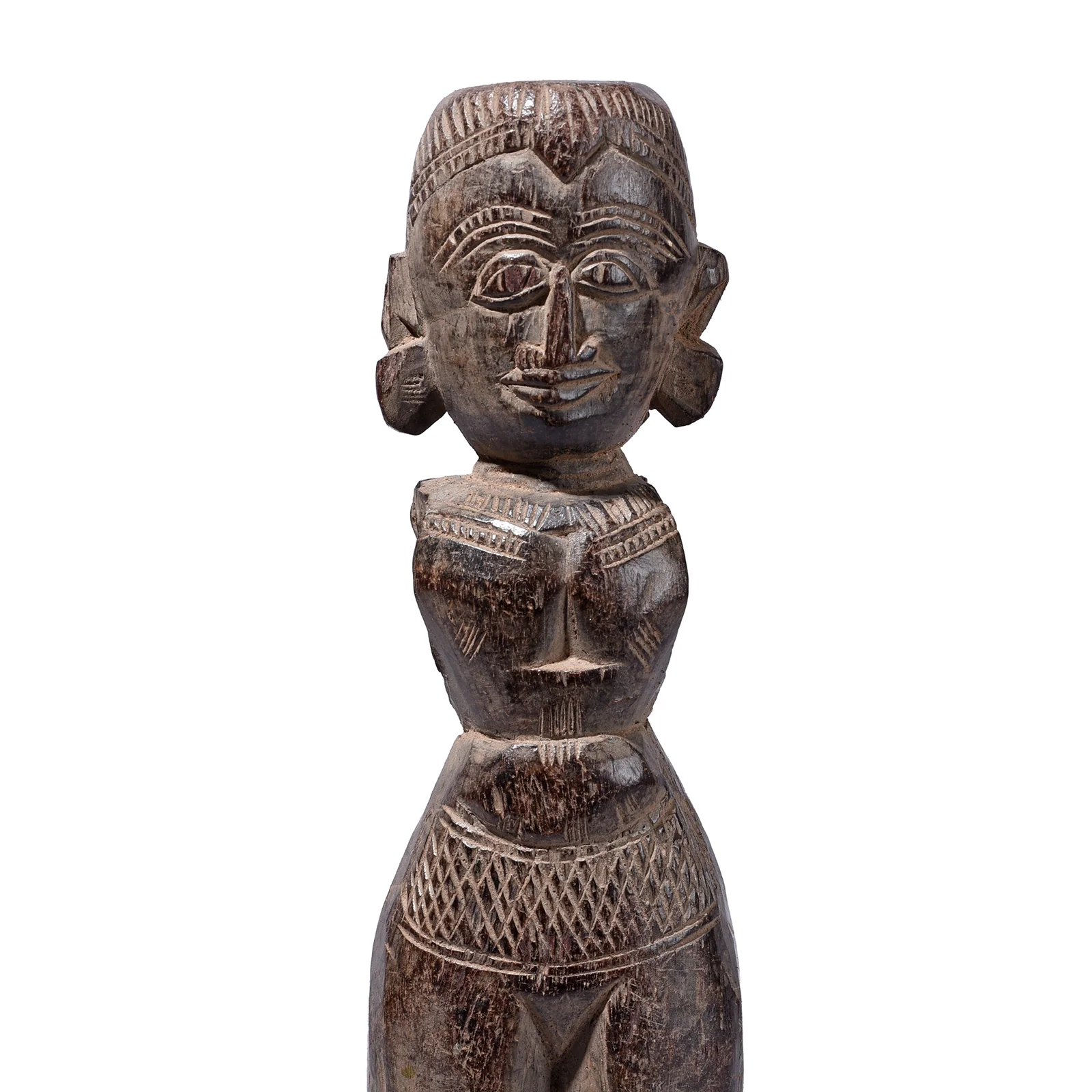 Rosewood Vishnu / Laxshmi Bommai Doll From Kerala - 1930'S - Image 3