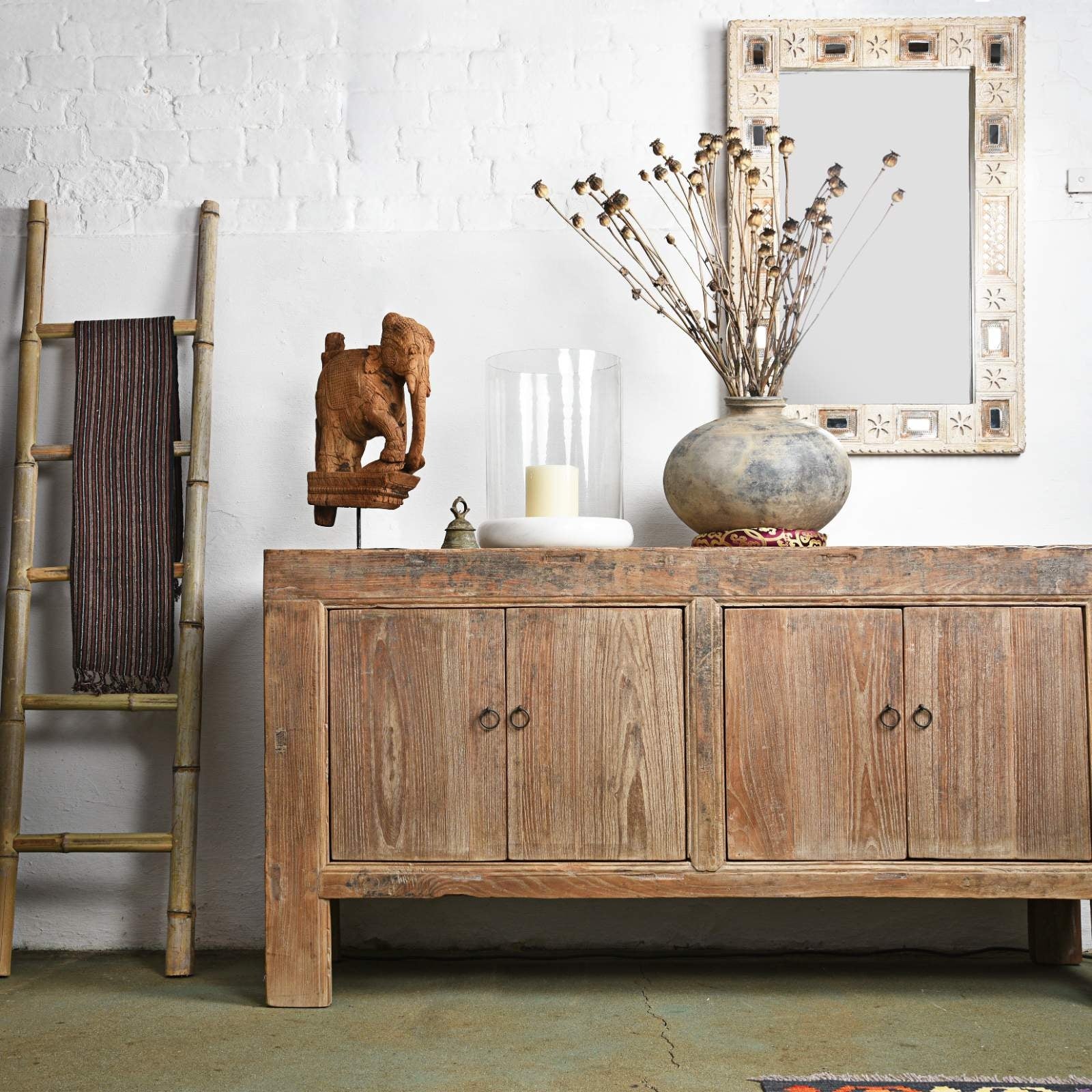 Glass & Marble Storm Lamp - Image 4