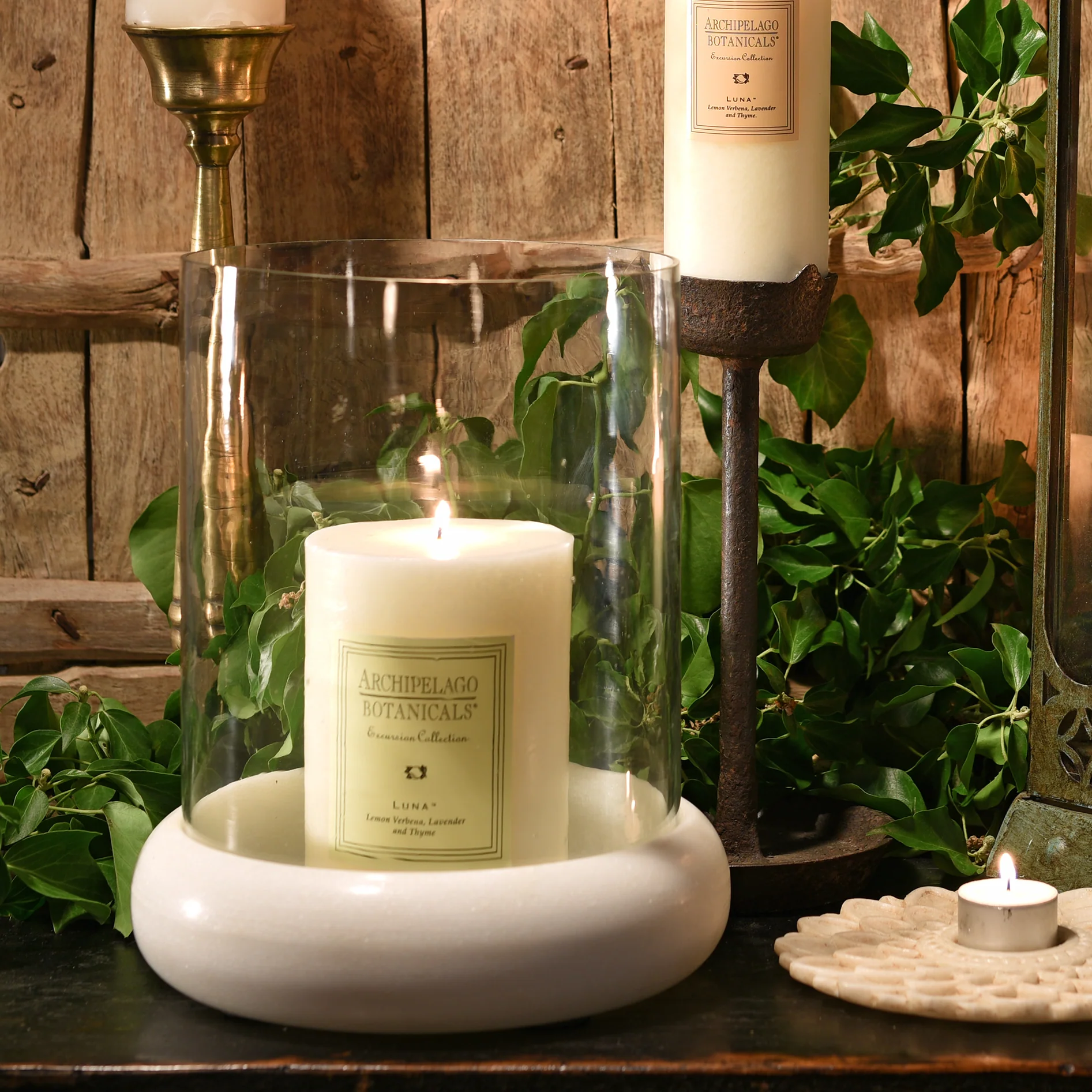 Glass & Marble Storm Lamp - Image 7