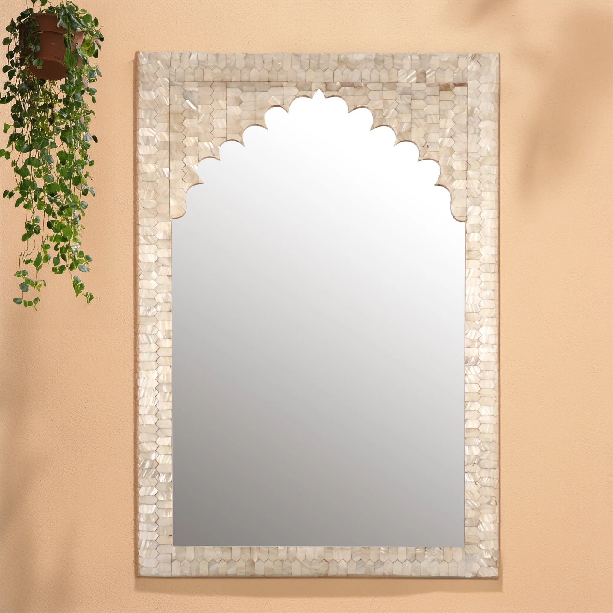 Mother Of Pearl Mughal Style Mirror - Image 5