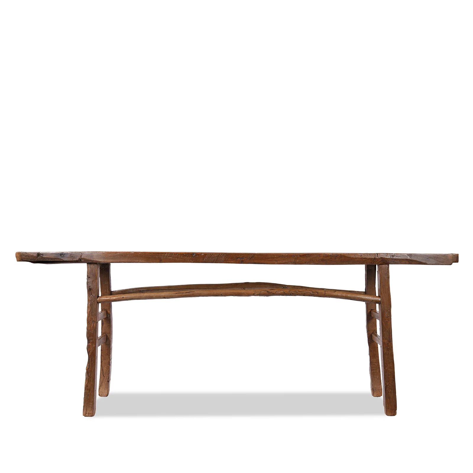 Old Chinese Elm Farmhouse Console Table - Image 7