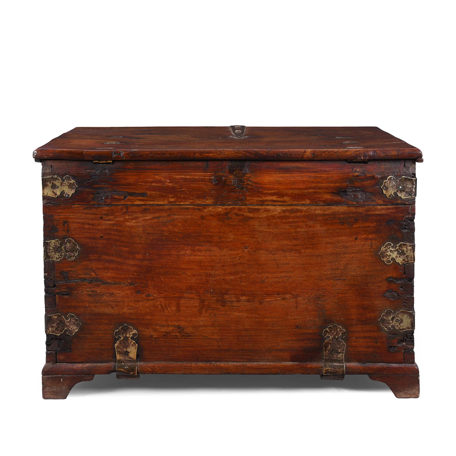 Chinese Export Brass Bound Chest- 18th Century - Image 11
