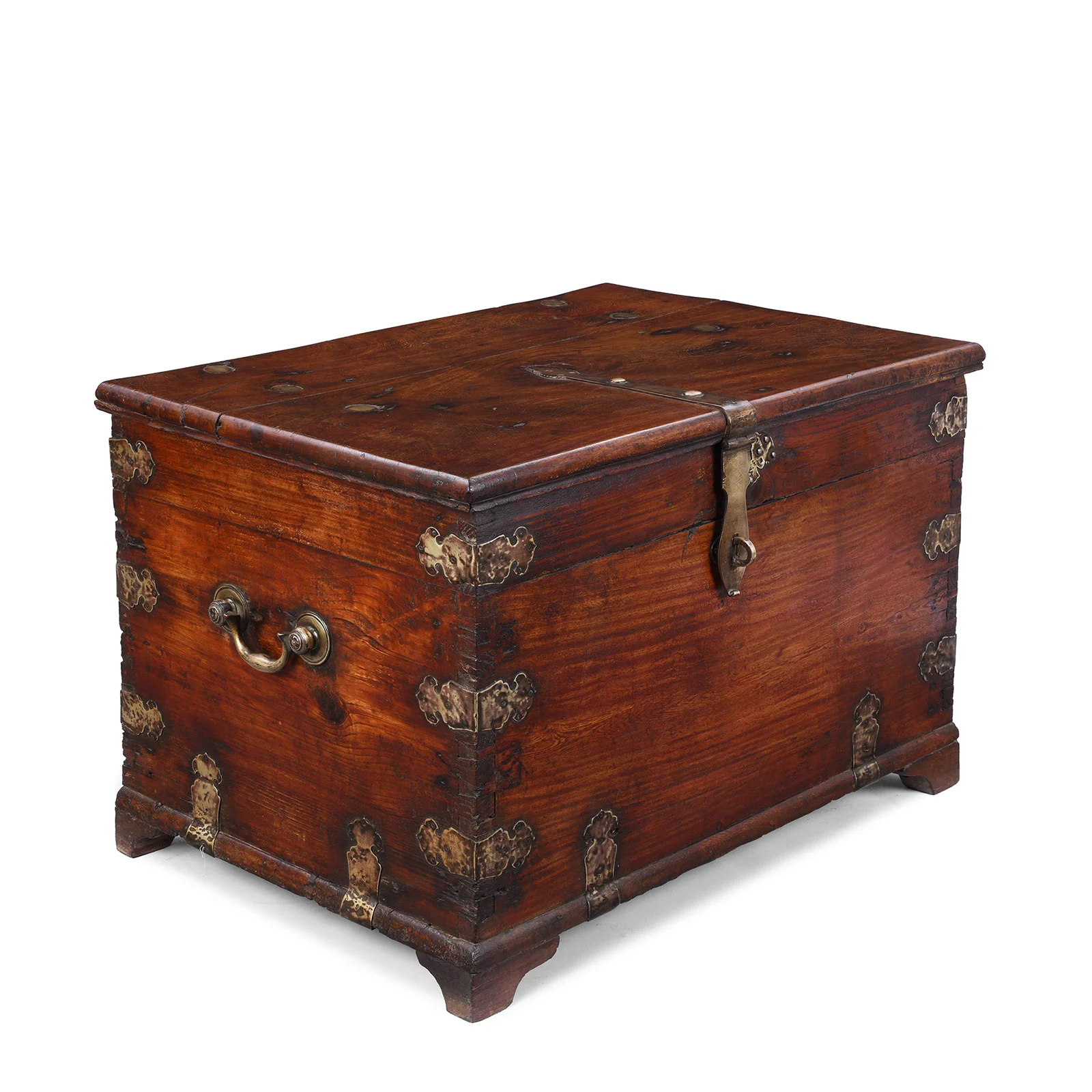 Chinese Export Brass Bound Chest- 18th Century - Image 3