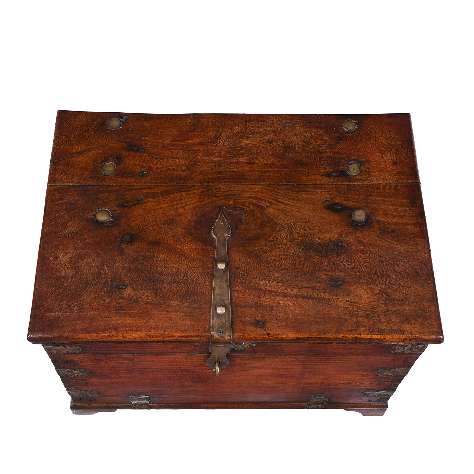 Chinese Export Brass Bound Chest- 18th Century - Image 5