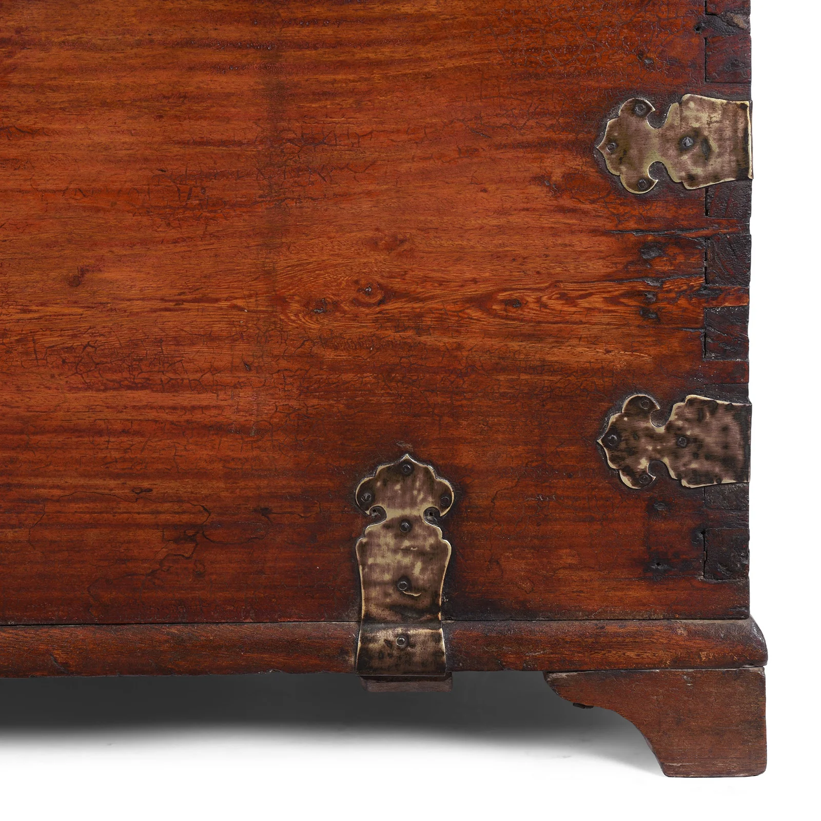Chinese Export Brass Bound Chest- 18th Century - Image 7