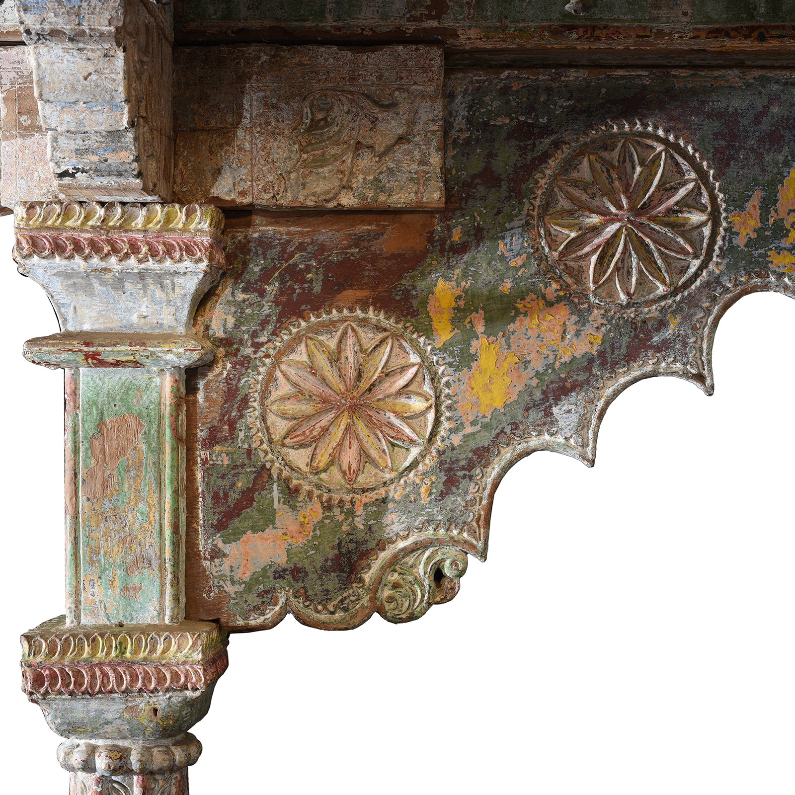 Carved & Painted Pavilion From Kutch - Early 19th Century - Image 13