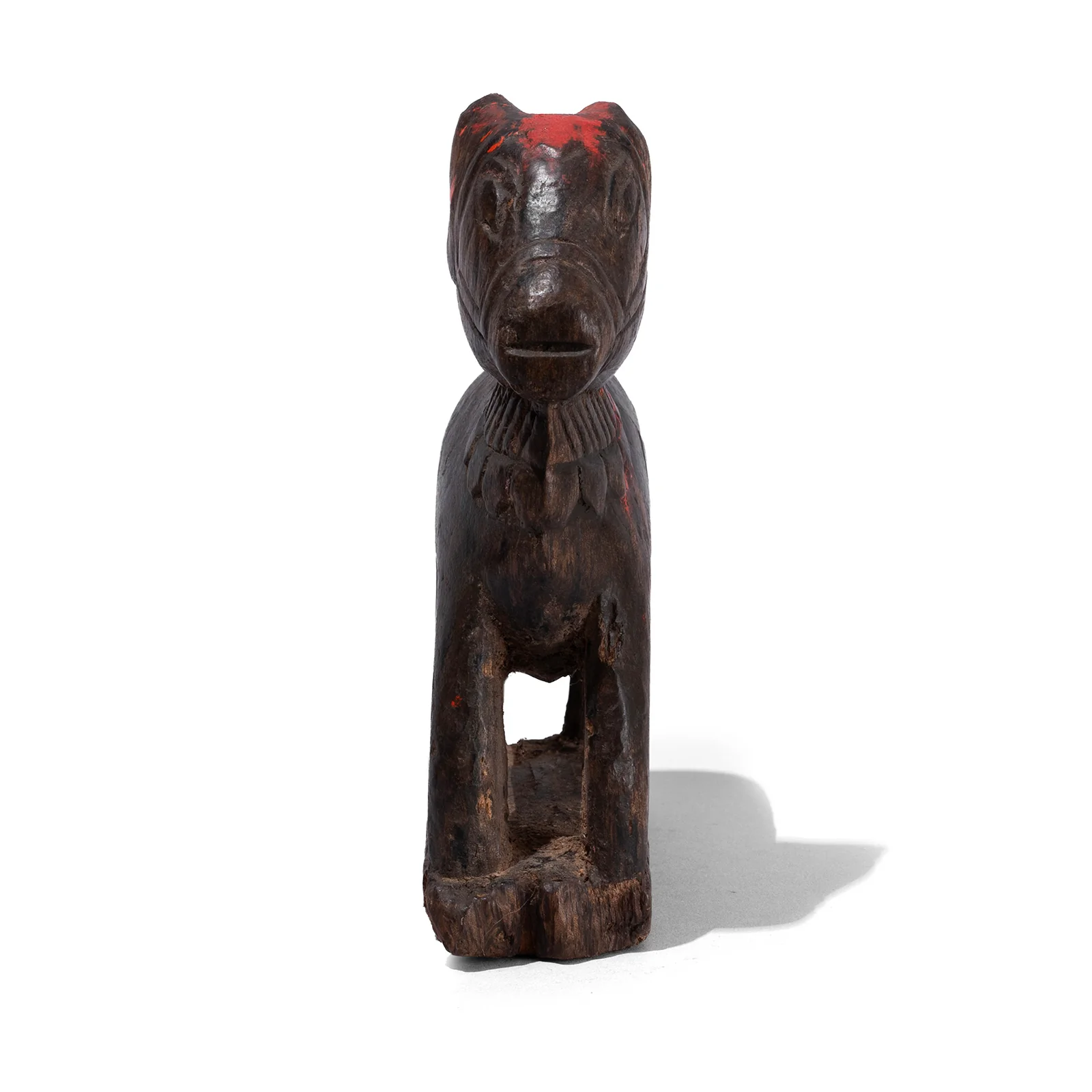 Painted Teak Nandi Bull Toy From Rajasthan - 19th Century - Image 4