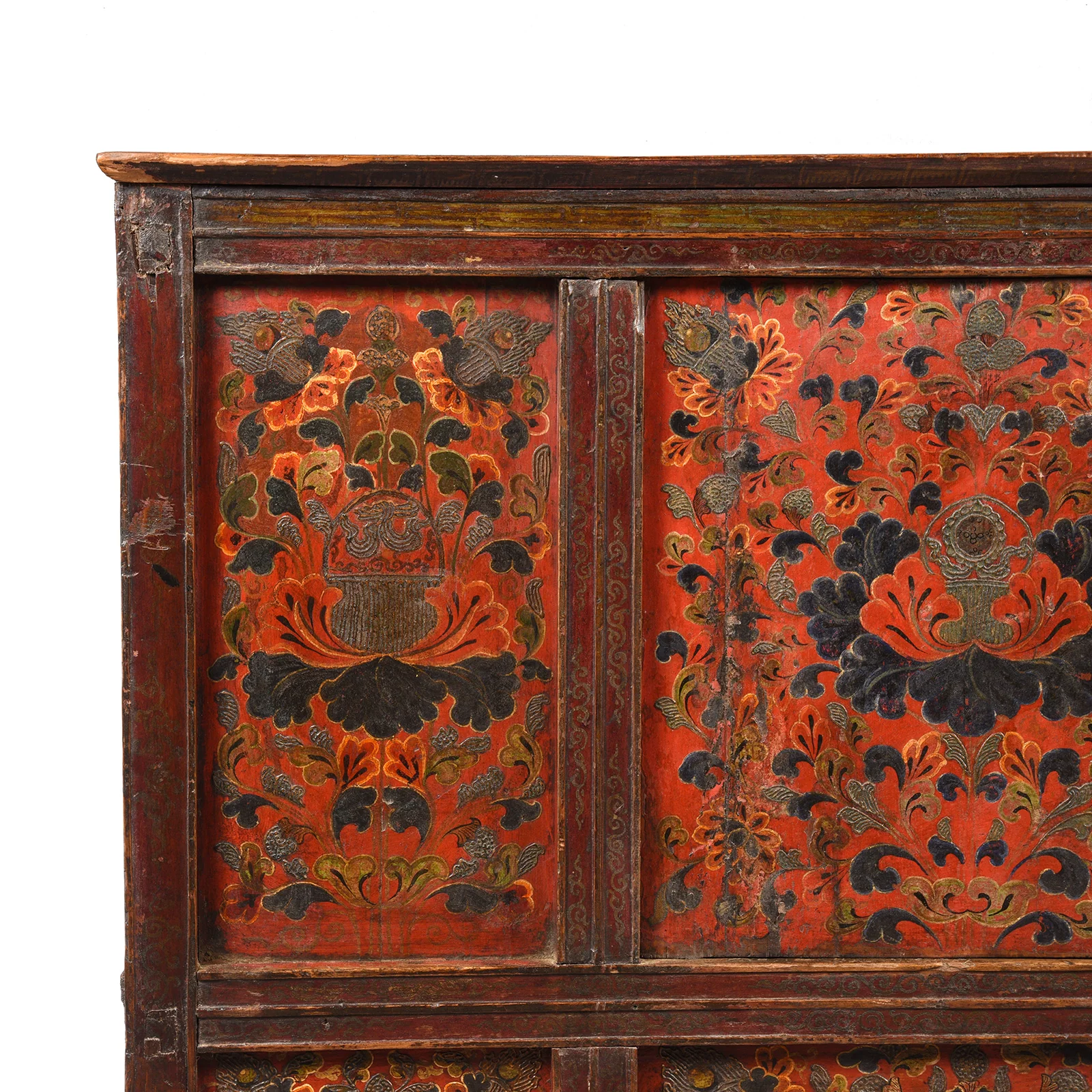 Painted Altar Cabinet from Tibet - 19th Century - Image 4