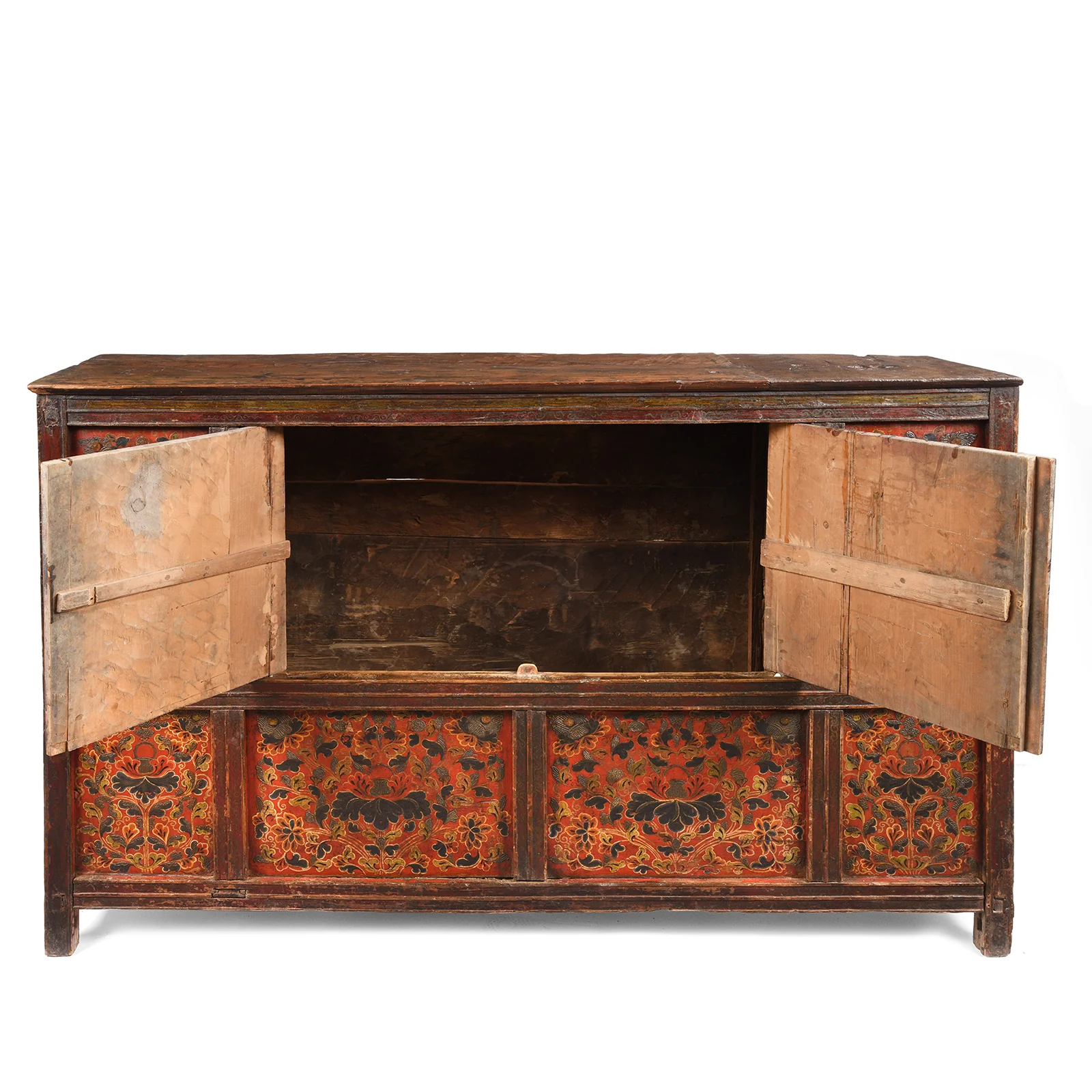 Painted Altar Cabinet from Tibet - 19th Century - Image 6