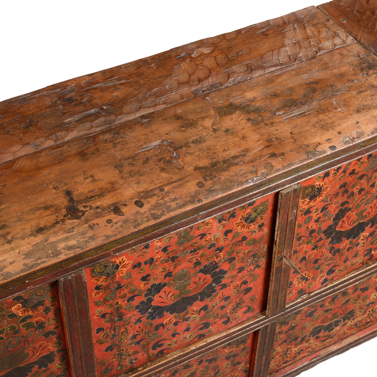 Painted Altar Cabinet from Tibet - 19th Century - Image 8