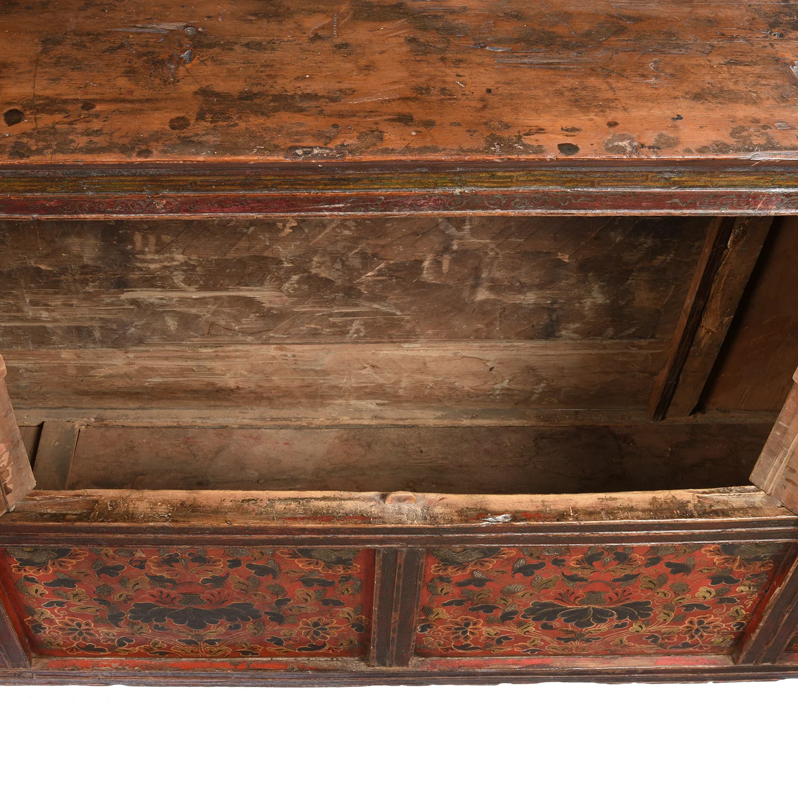 Painted Altar Cabinet from Tibet - 19th Century - Image 9