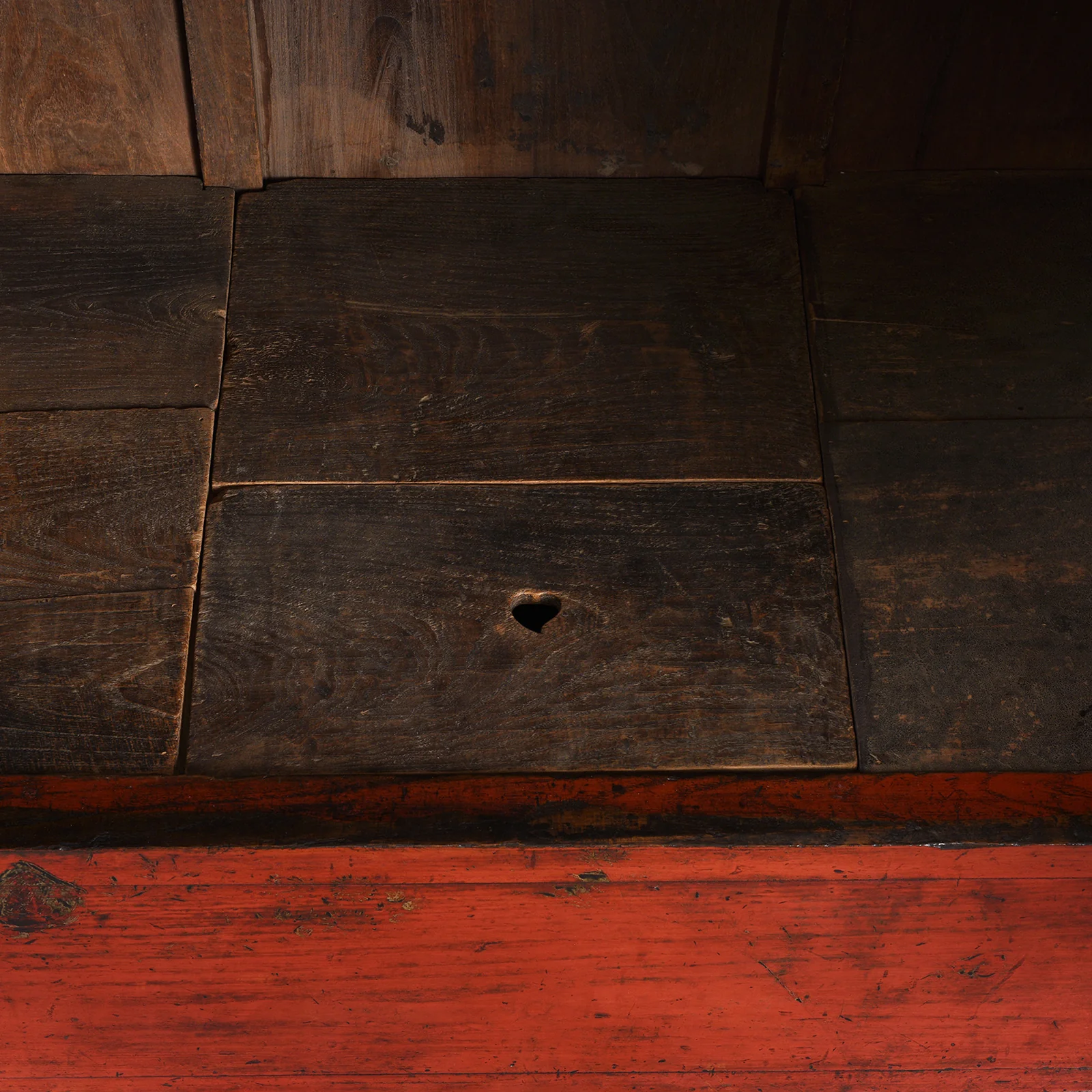 Red Lacquer Wedding Cabinet From Shanxi Province - 19th Century - Image 11