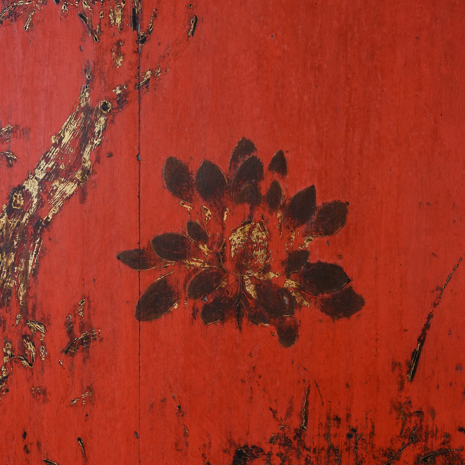 Red Lacquer Wedding Cabinet From Shanxi Province - 19th Century - Image 8