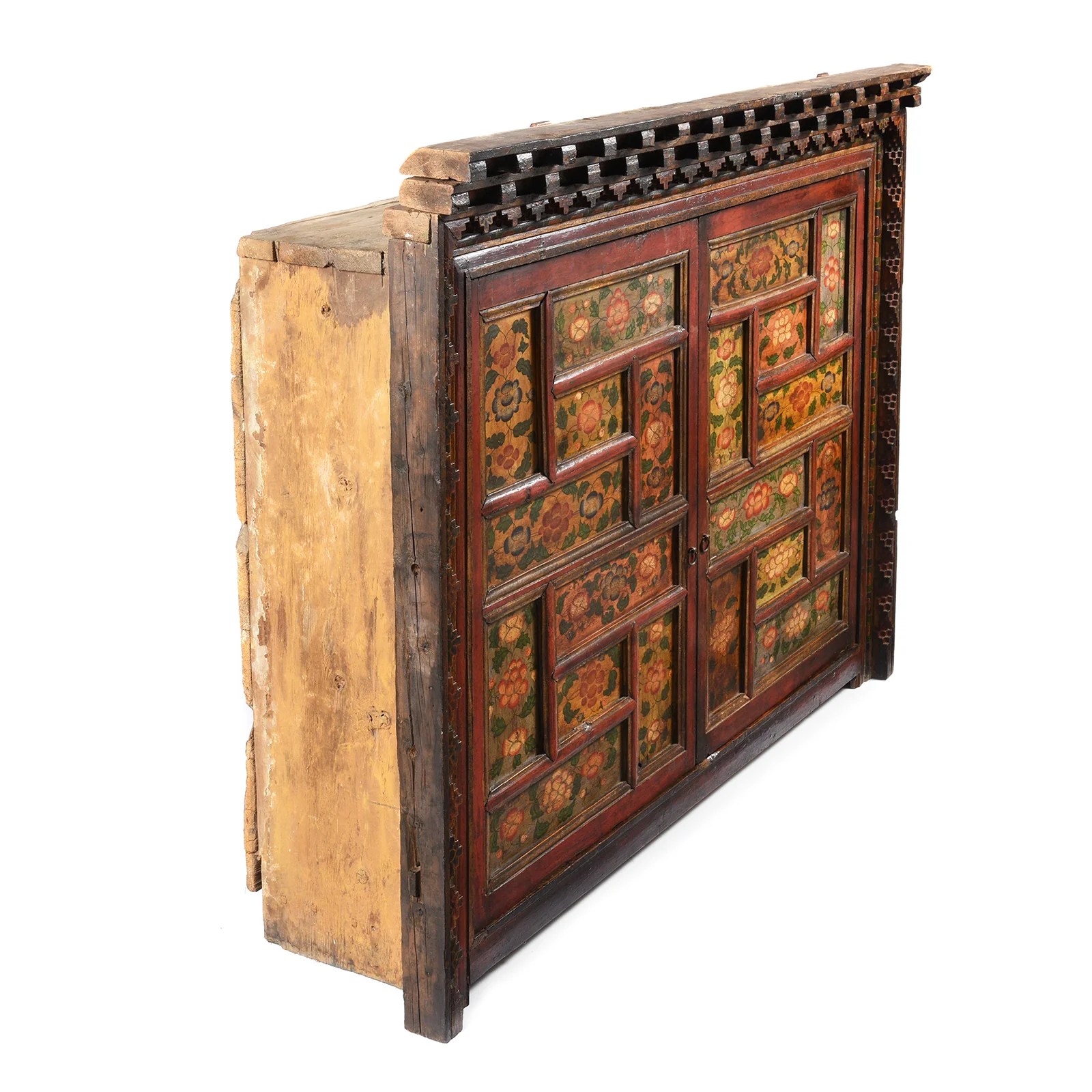 Painted Tibetan Chosham Shrine Cabinet - Early 19th Century - Image 5