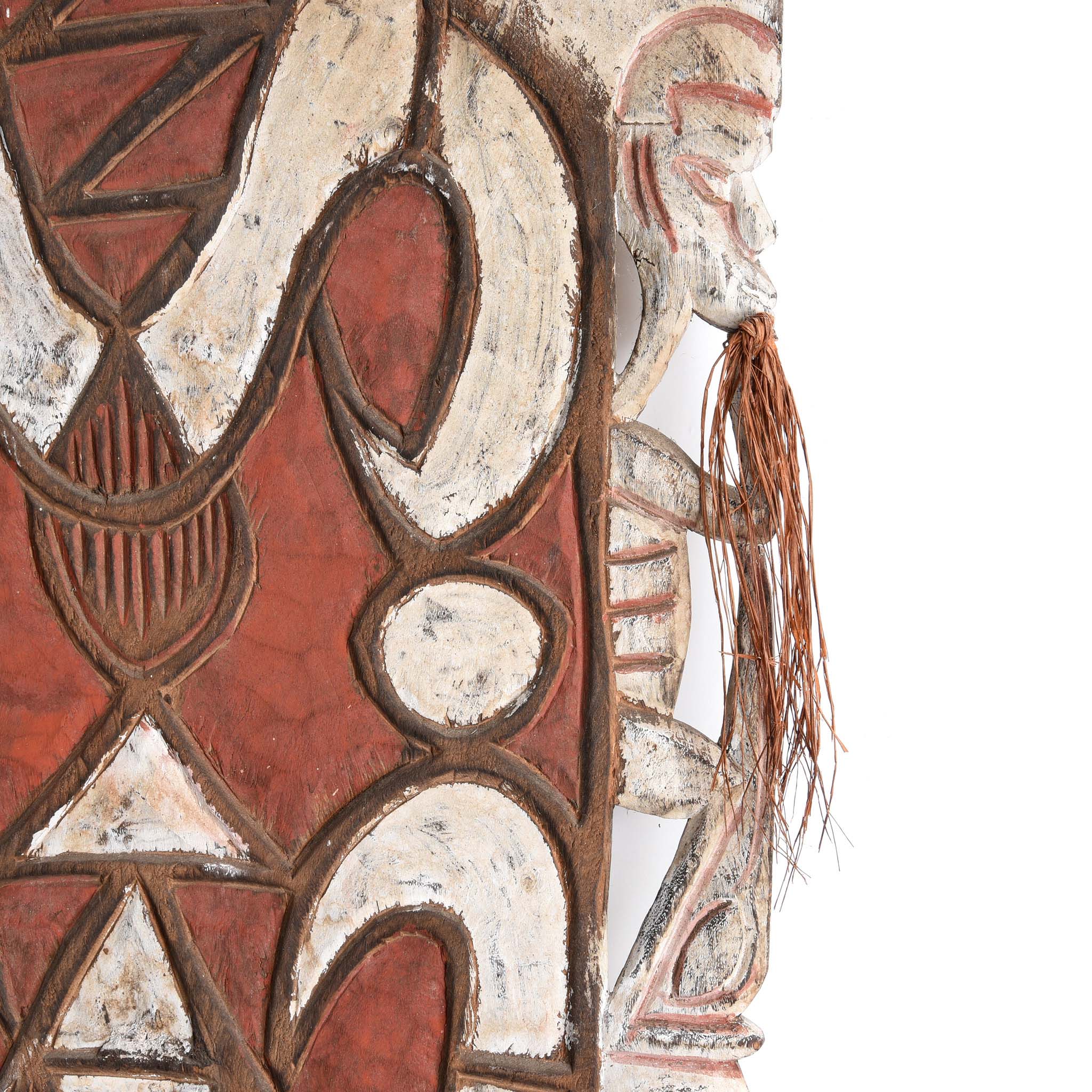 An Asmat Shield With Figures And Scrolls from New Guinea - Ca 85 yrs old - Image 3