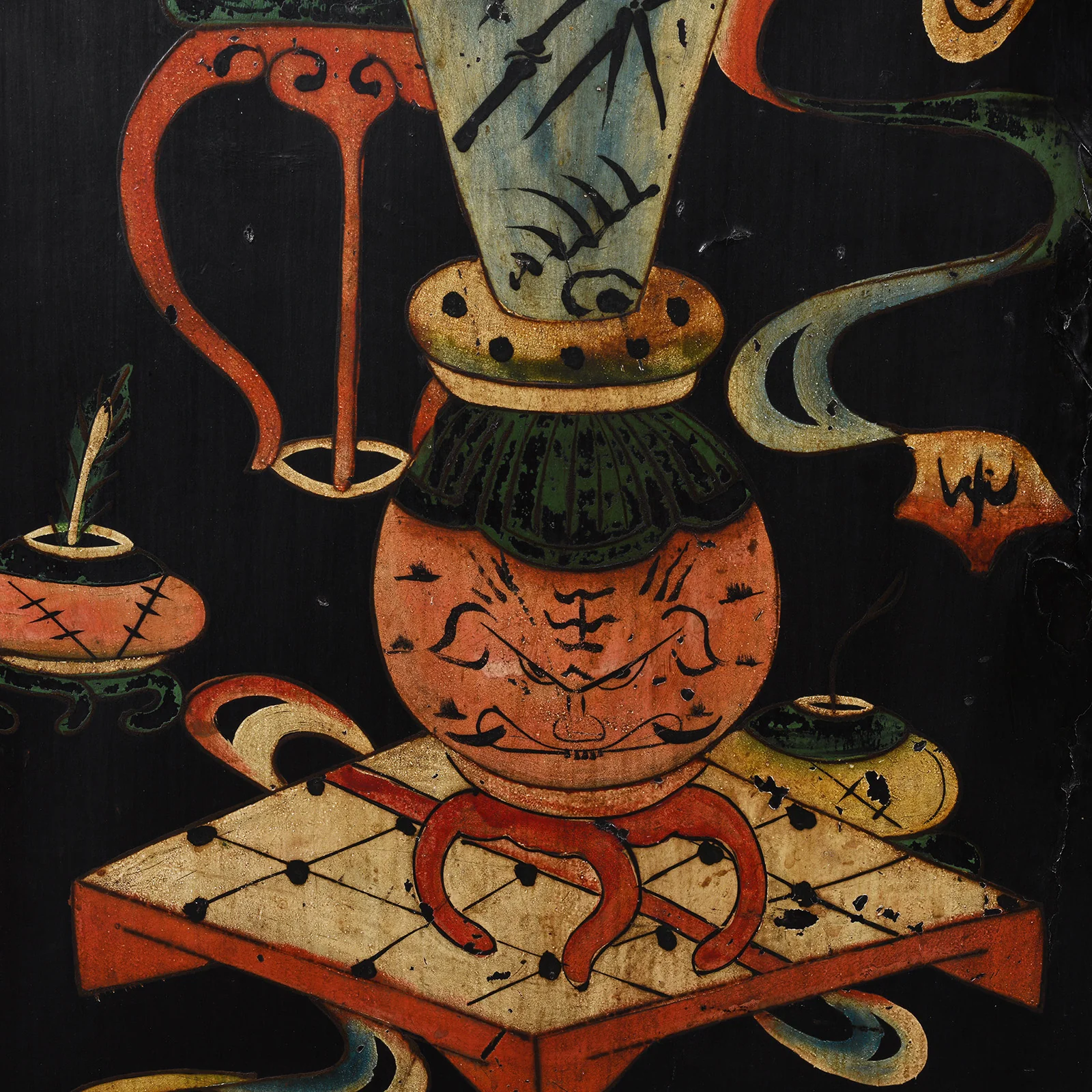 Black Lacquer Wedding Cabinet from Shanxi - 19th Century - Image 6