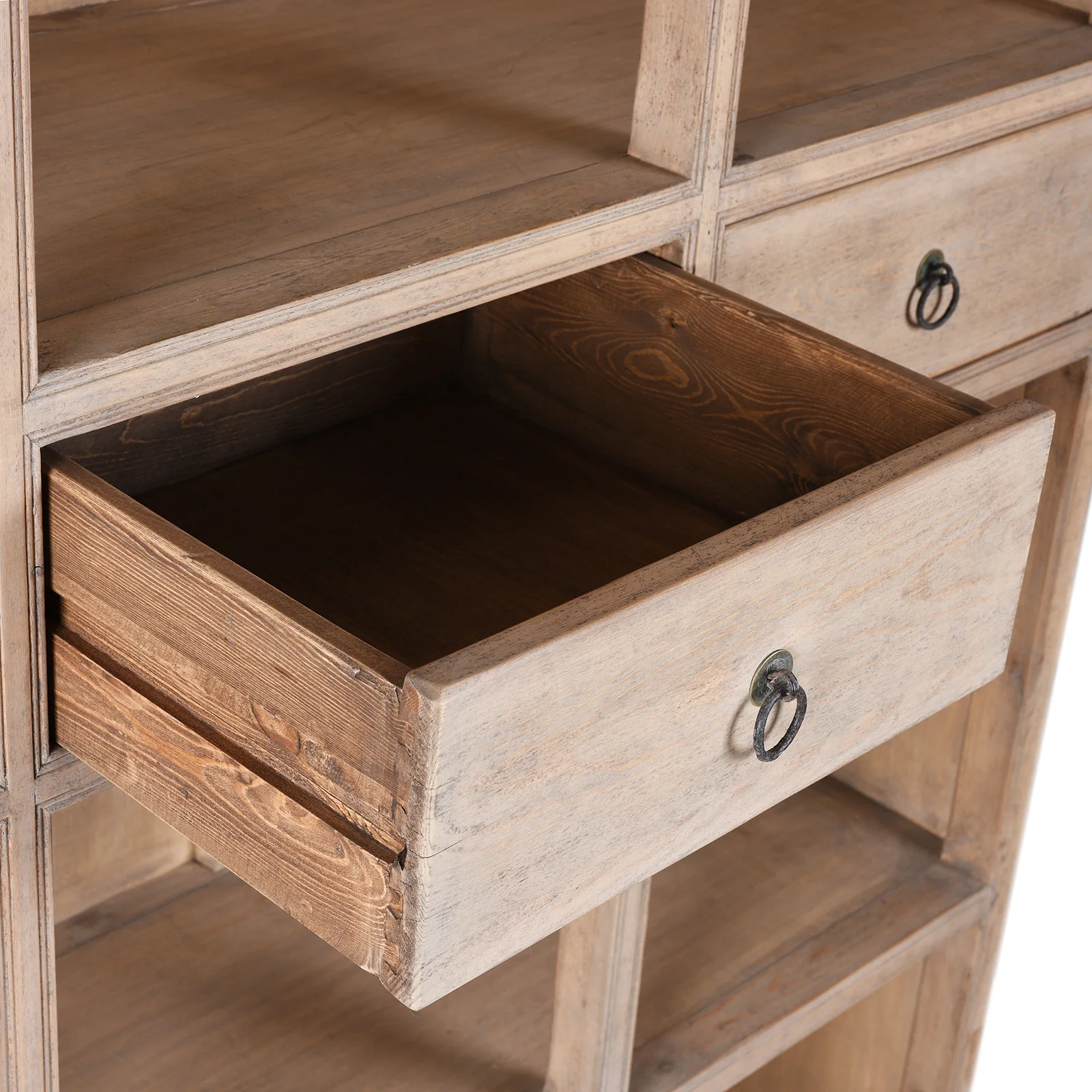 Bleached Shelving Unit Made From Old Pine - Image 6