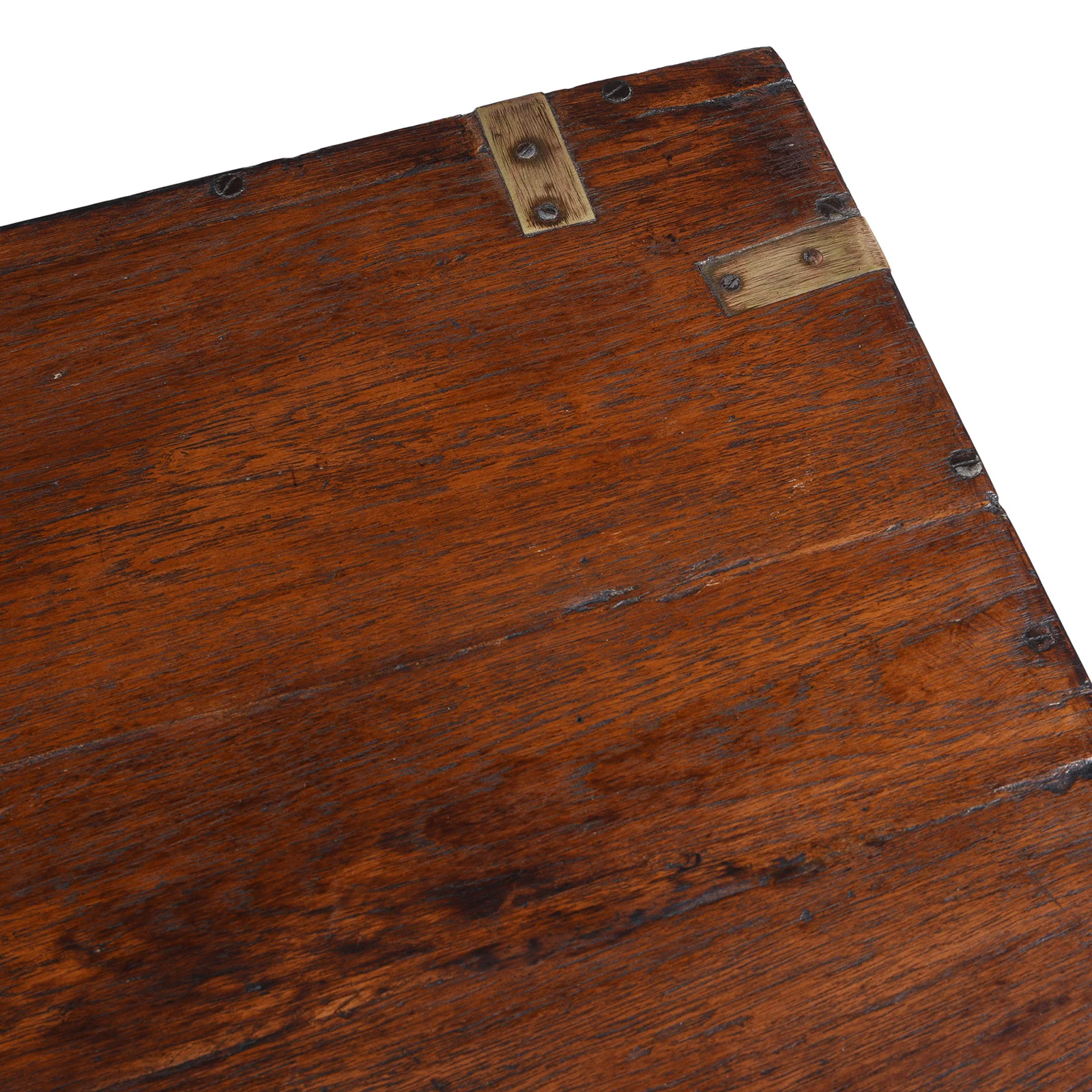 Brass Bound Teak Military Chest - 19th Century - Image 11