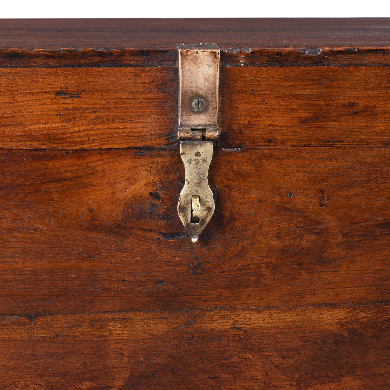 Brass Bound Teak Military Chest - 19th Century - Image 4