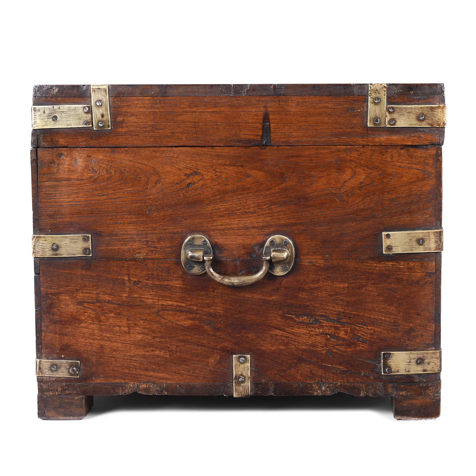 Brass Bound Teak Military Chest - 19th Century - Image 8