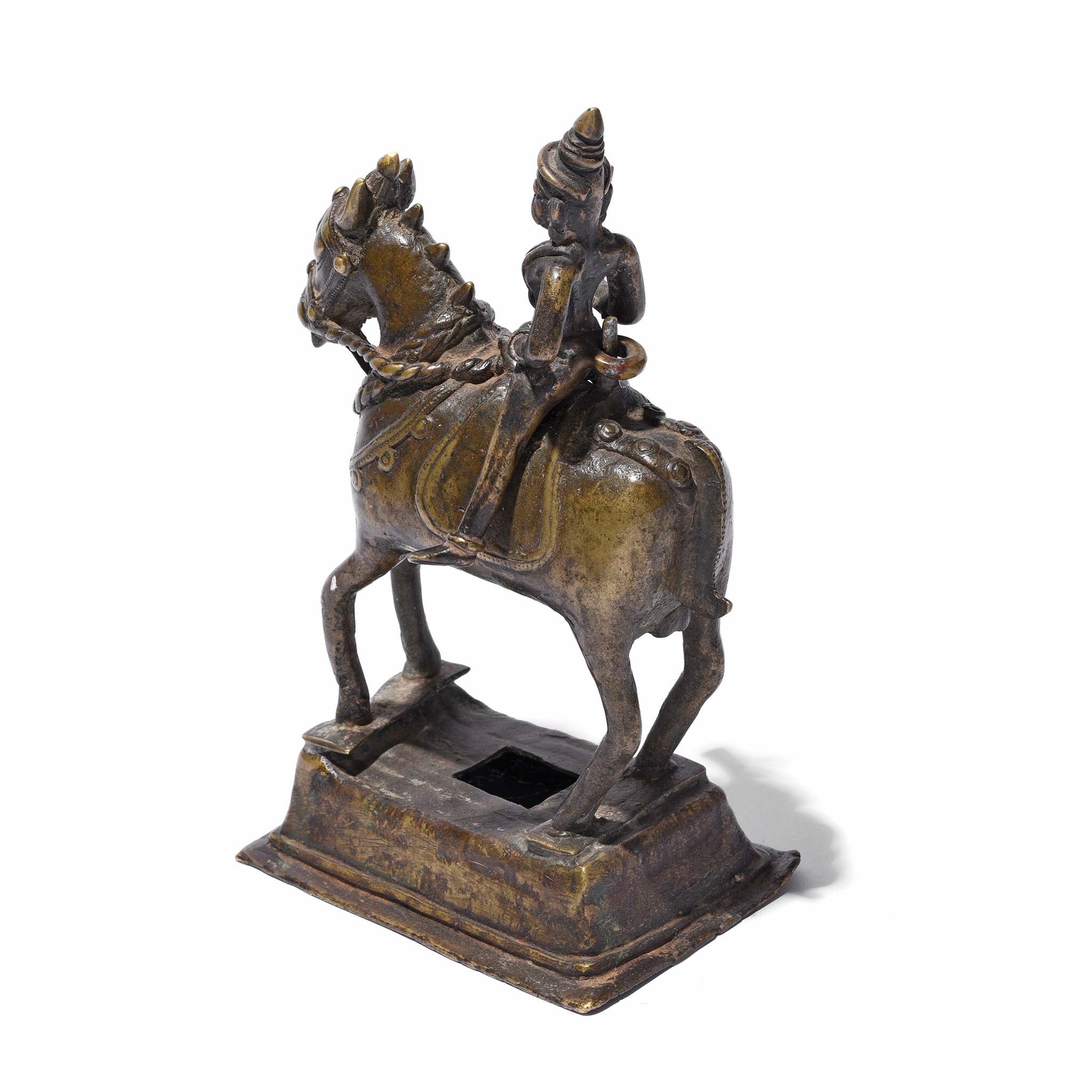 Bronze Khandoba Riding a Horse From Maharasthra - 18th Century - Image 3