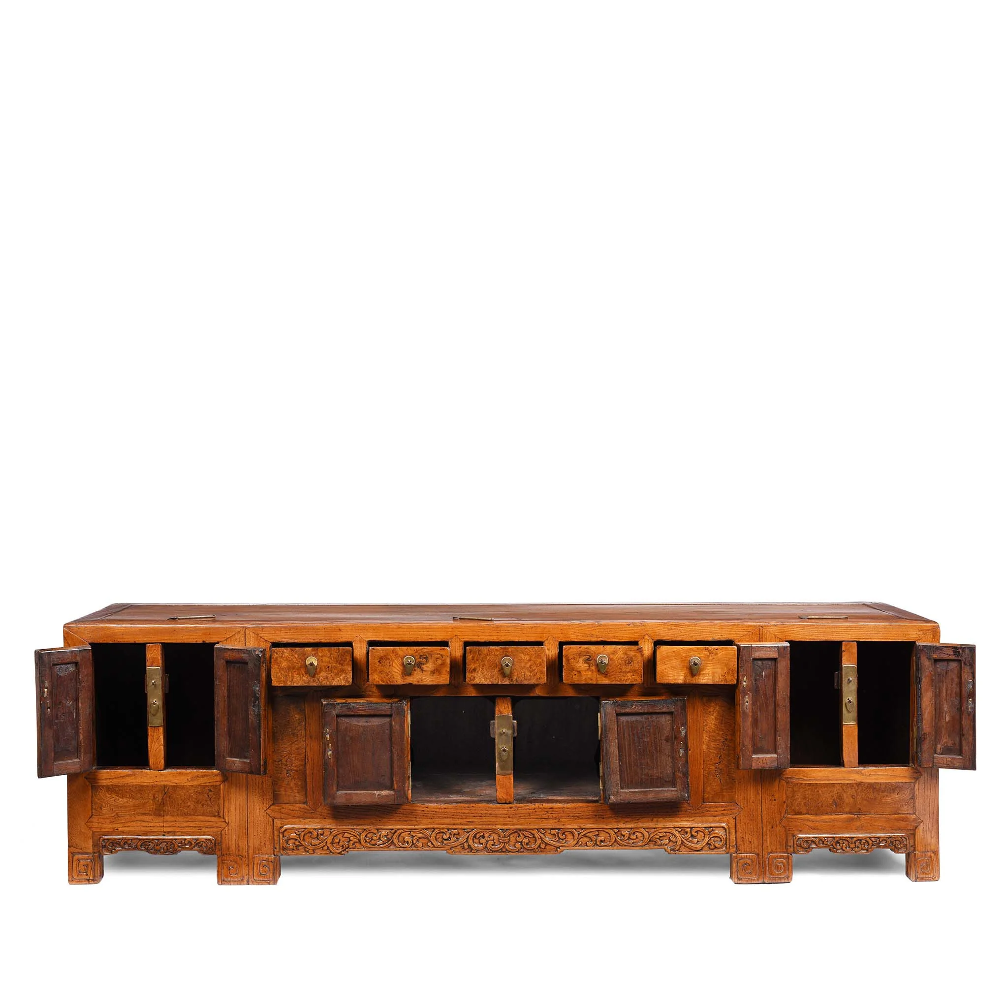 Burr Kang Low Cabinet From Tianjin - 19th Century - Image 3