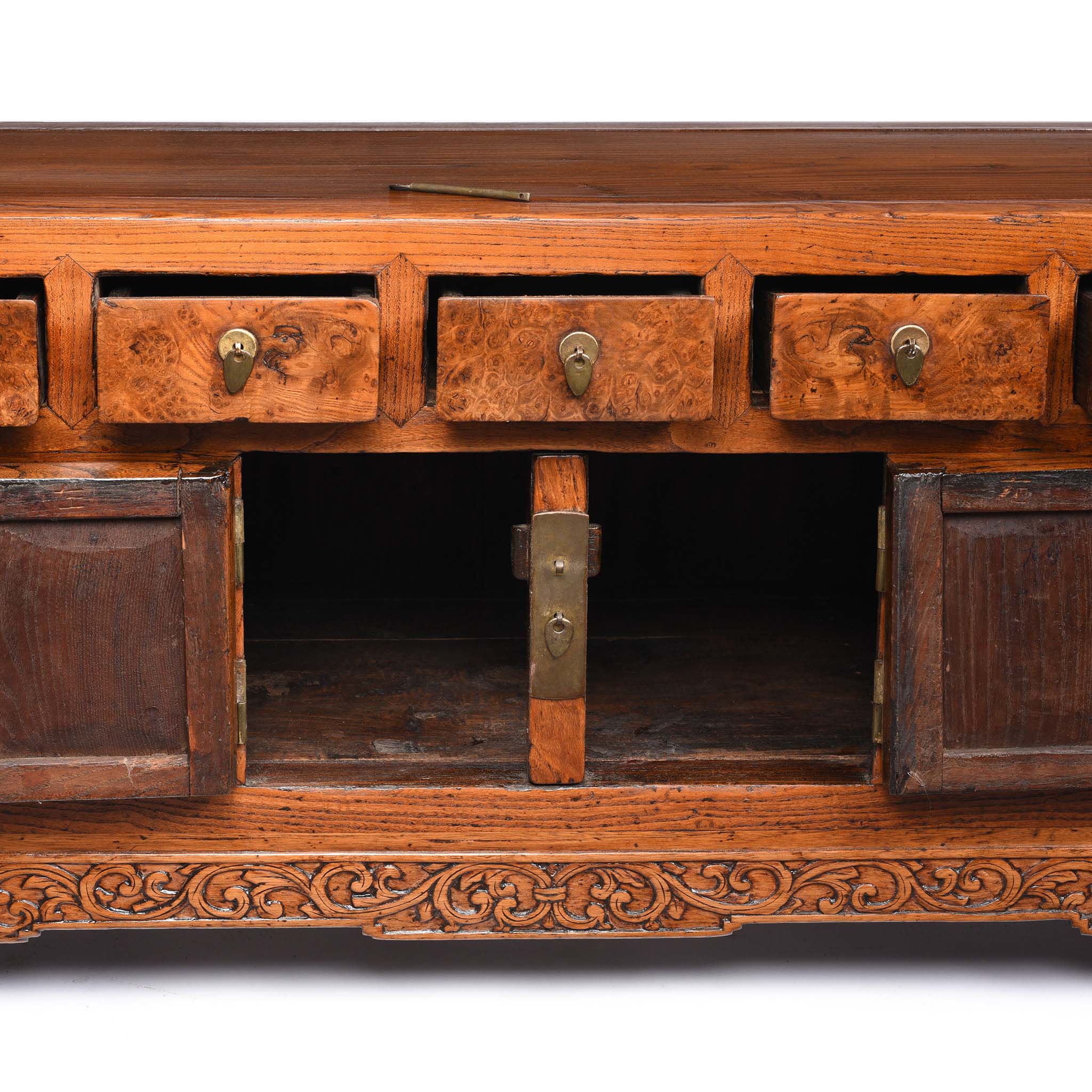 Burr Kang Low Cabinet From Tianjin - 19th Century - Image 4
