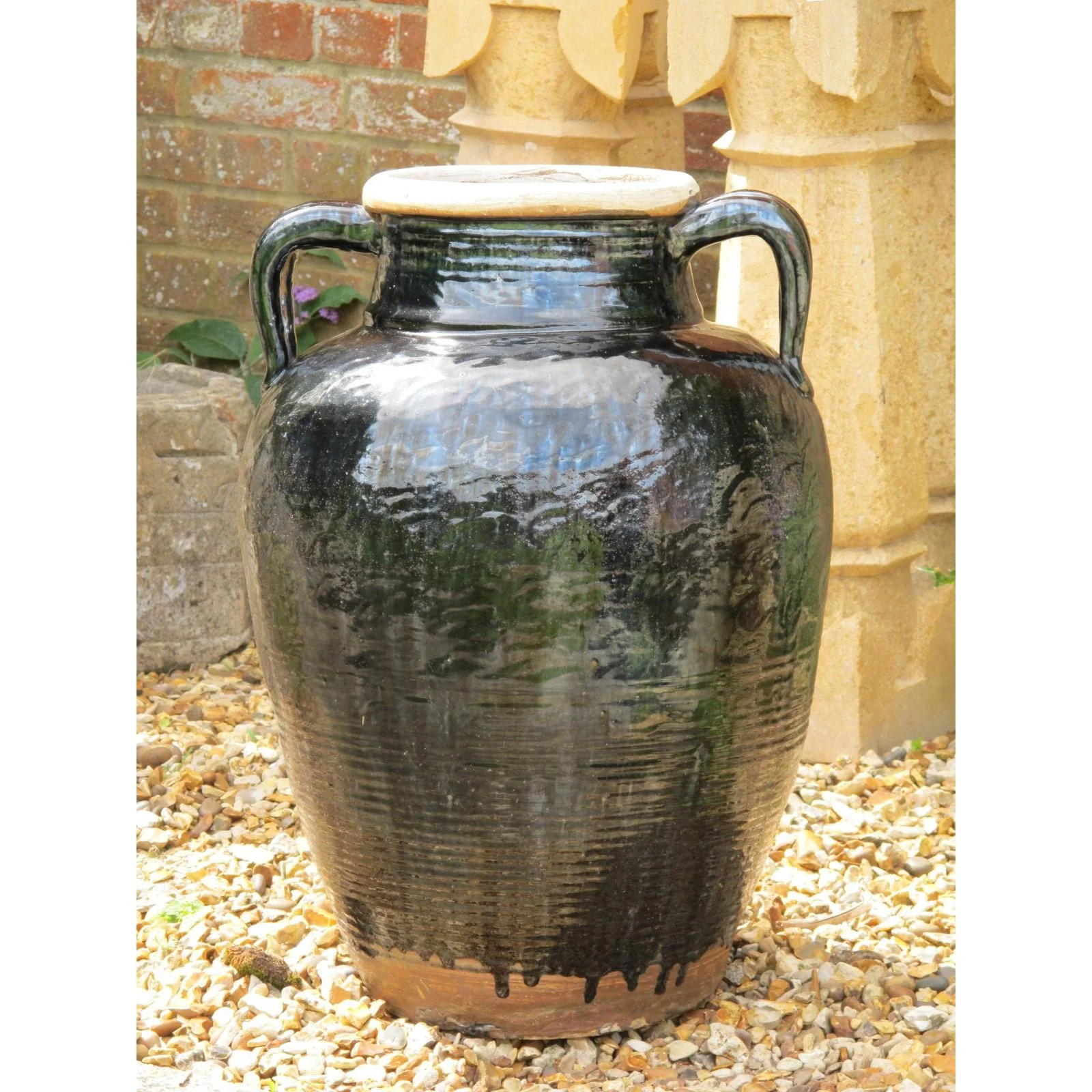 Black Glazed Stoneware Wine Jar From Hebei - 19th Century - Image 3