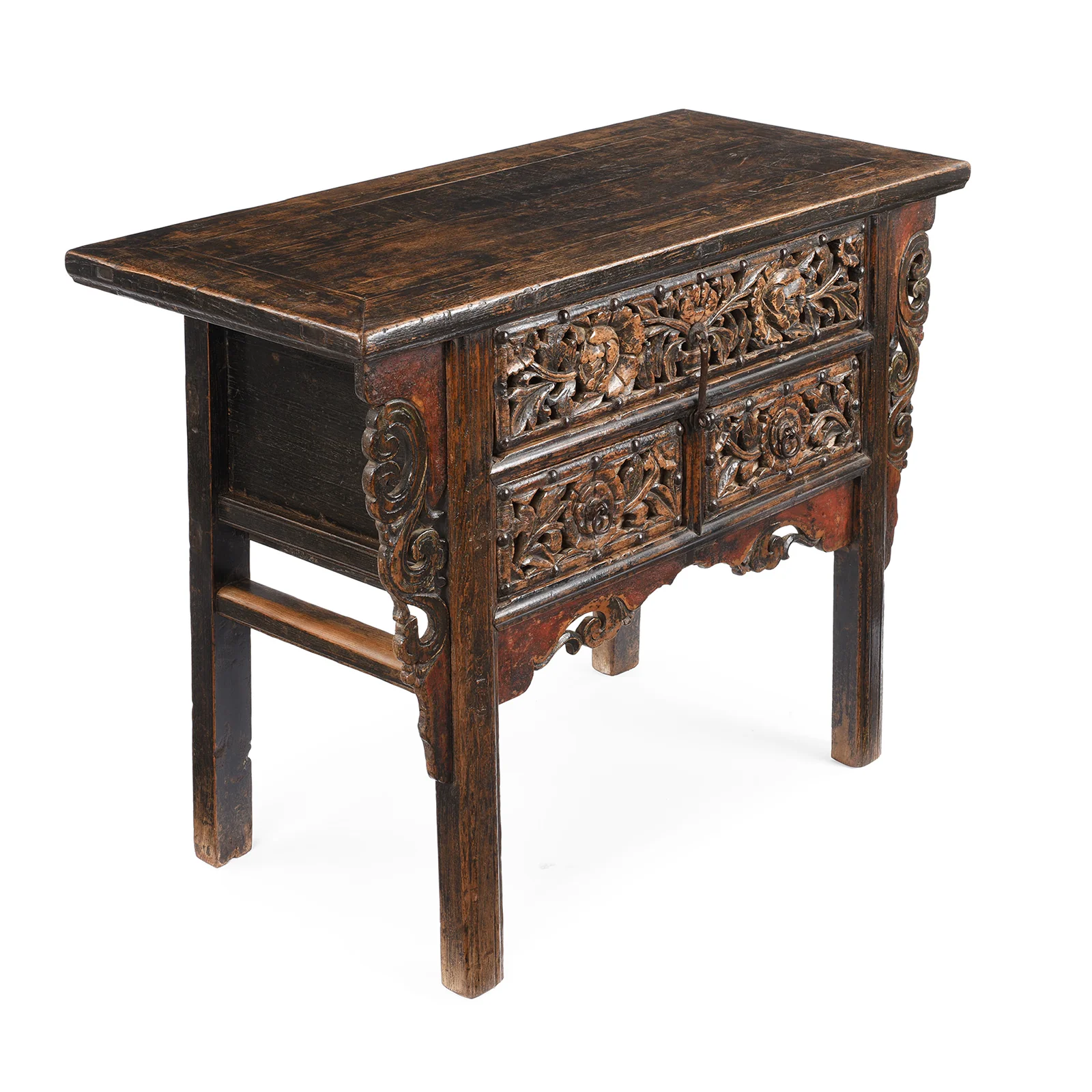 Carved Coffer Table From Shanxi - Early 19th Century - Image 4