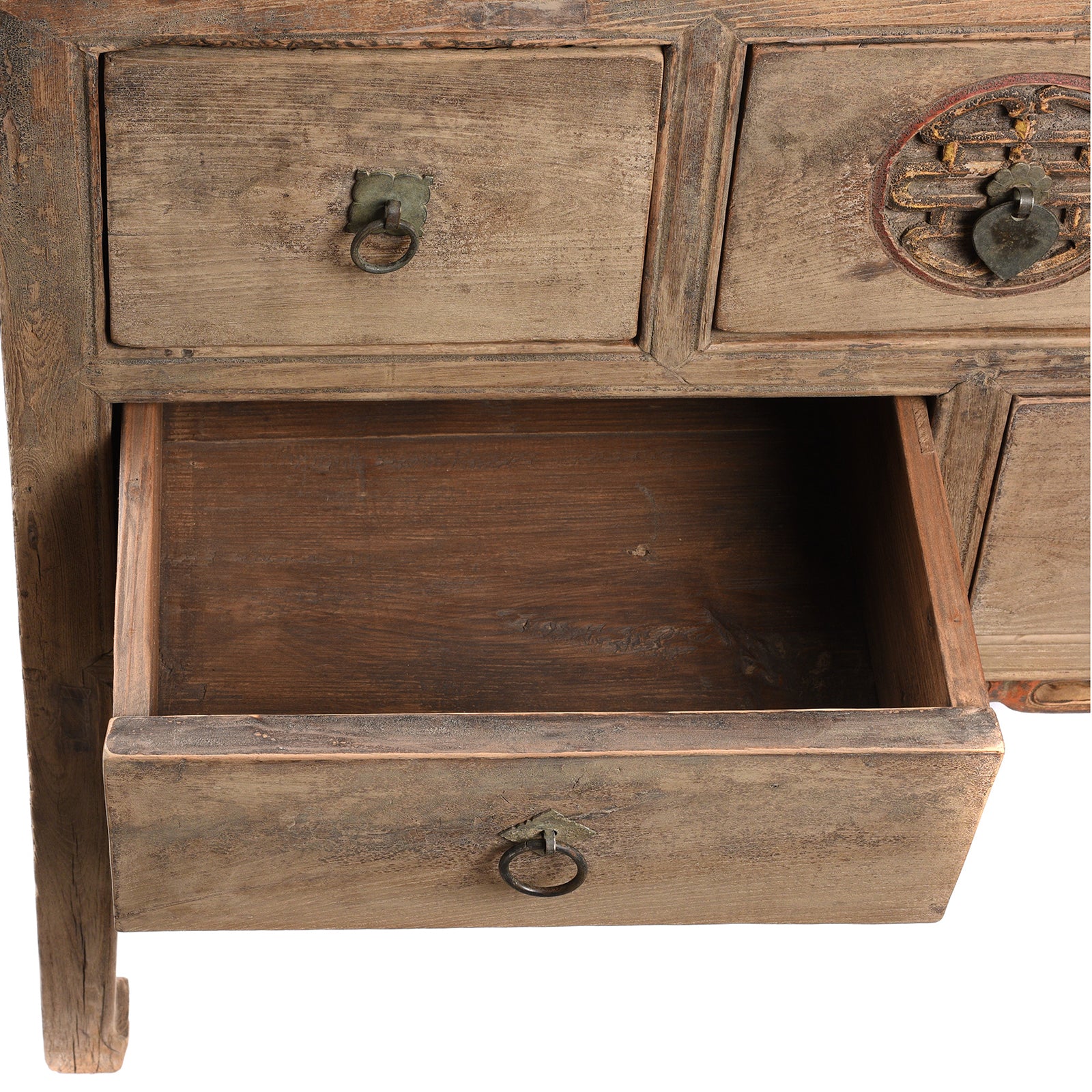 Carved Elm Coffer Table From Shanxi - Early 19th Century - Image 5