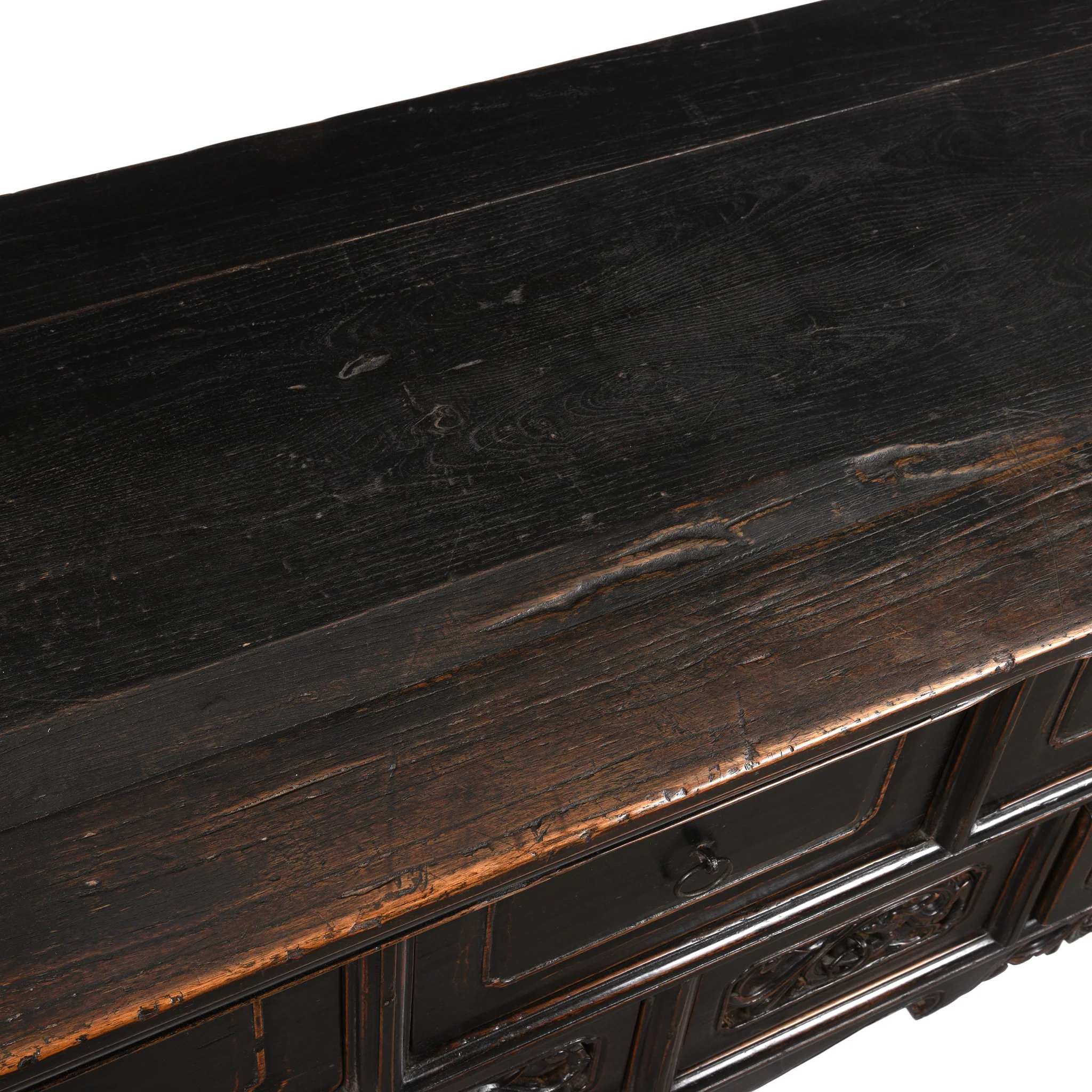 Black Lacquer 7 Drawer Sideboard - 19th Century - Image 10