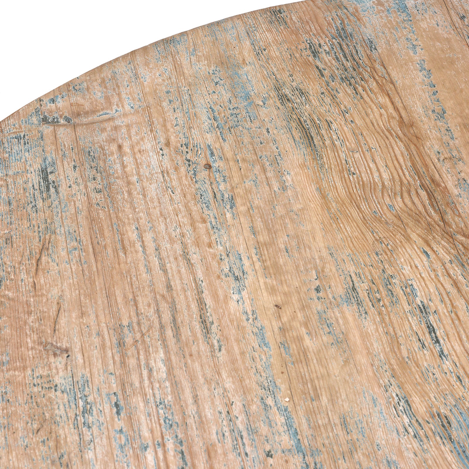 Round Pedestal Dining Table Made From Old Painted Pine - Image 4