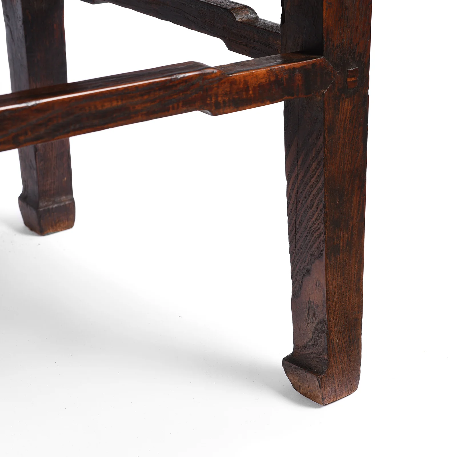 Chinese Elm Square Side Table  - Ca 1920's - Image 5