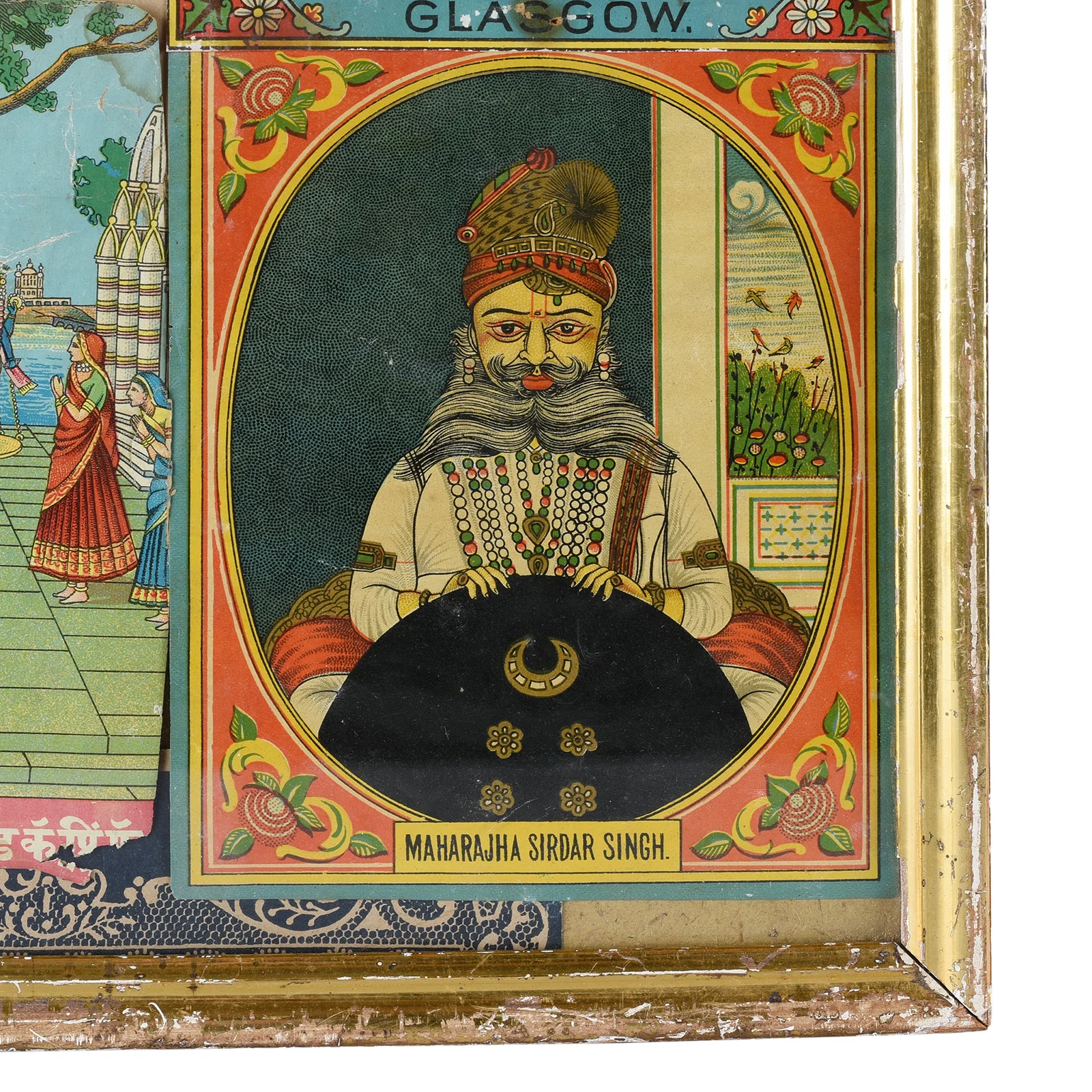 Gilt Framed Manchester Cotton Chromolithograph - 19th Century - Image 3