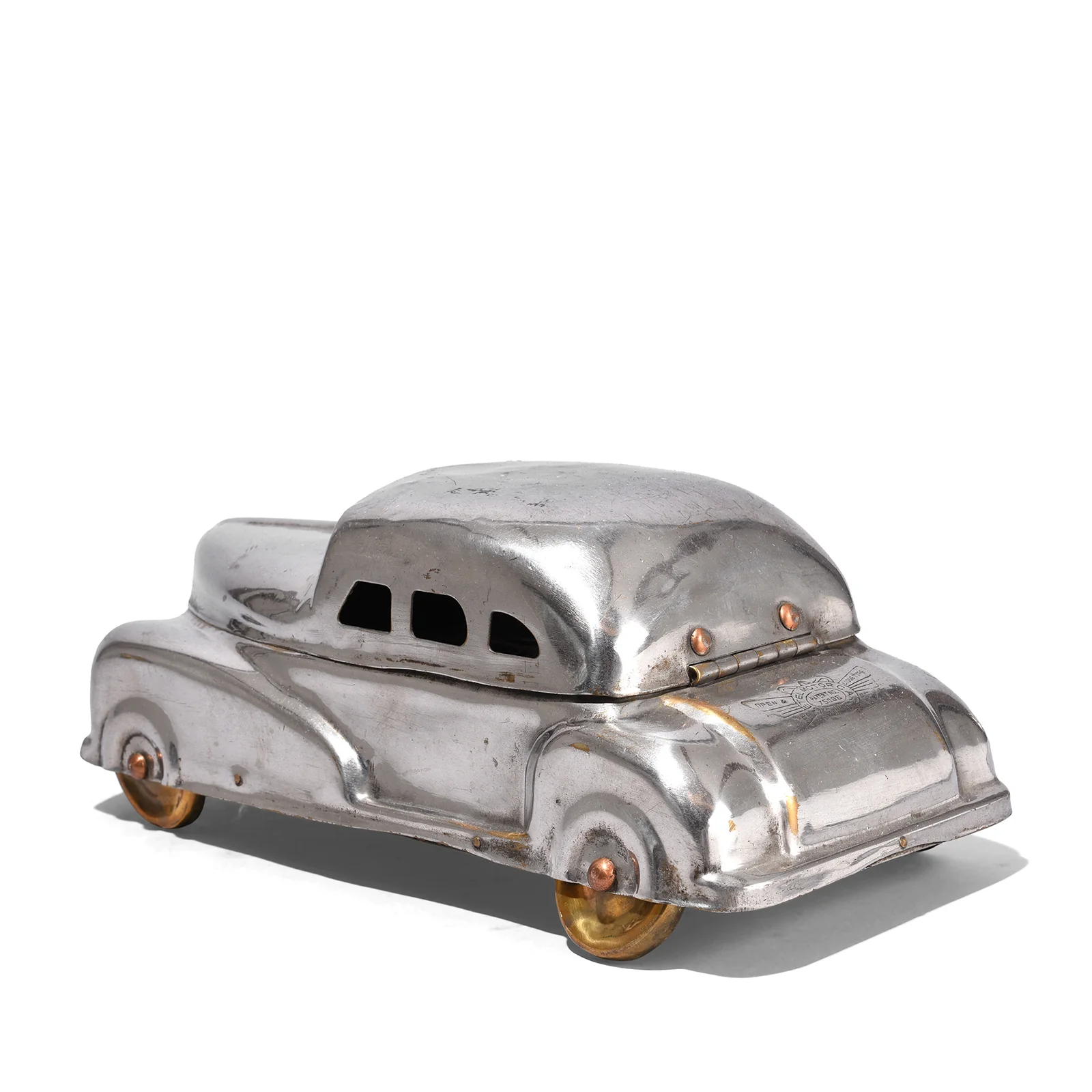 Vintage Brass Car Betel Nut Box - Ca 1940's - Image 5