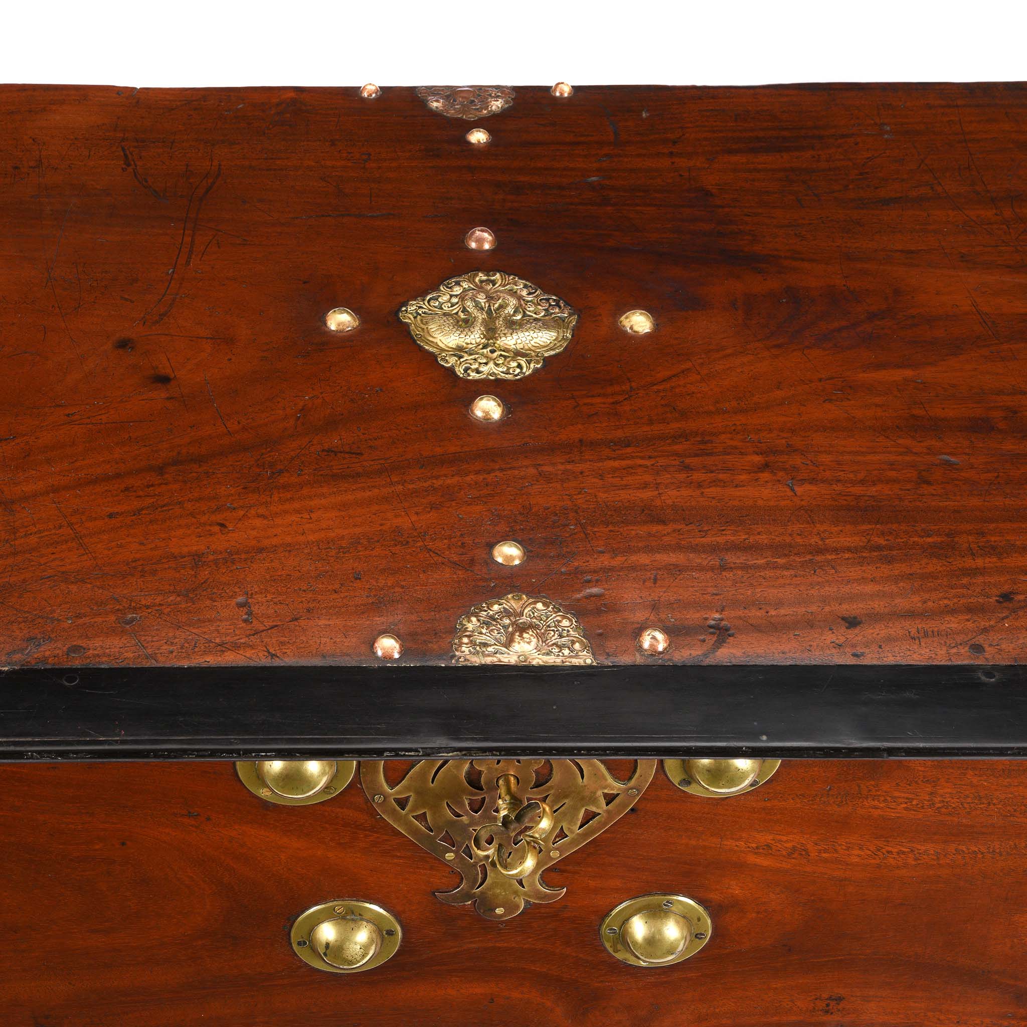 Dutch Colonial Chest on Stand From Ceylon -18th Century - Image 11