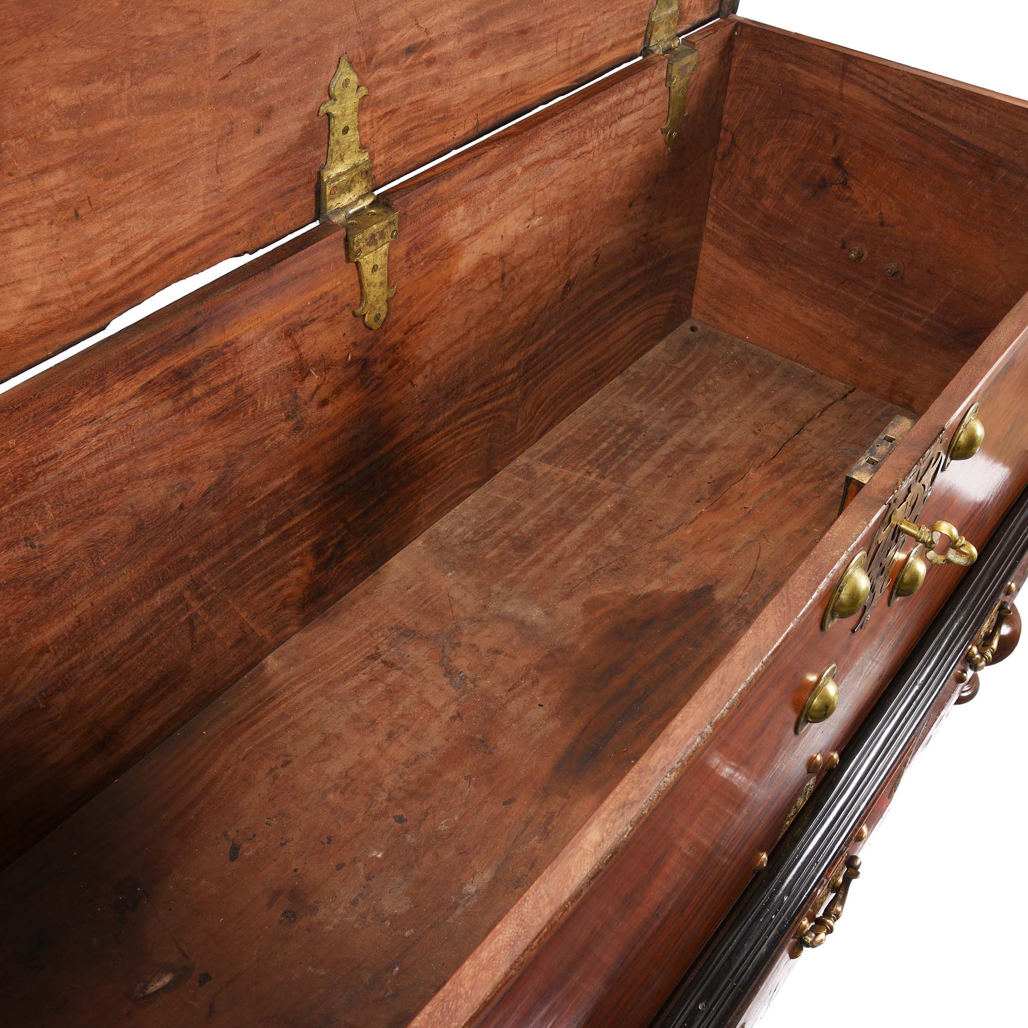 Dutch Colonial Chest on Stand From Ceylon -18th Century - Image 5