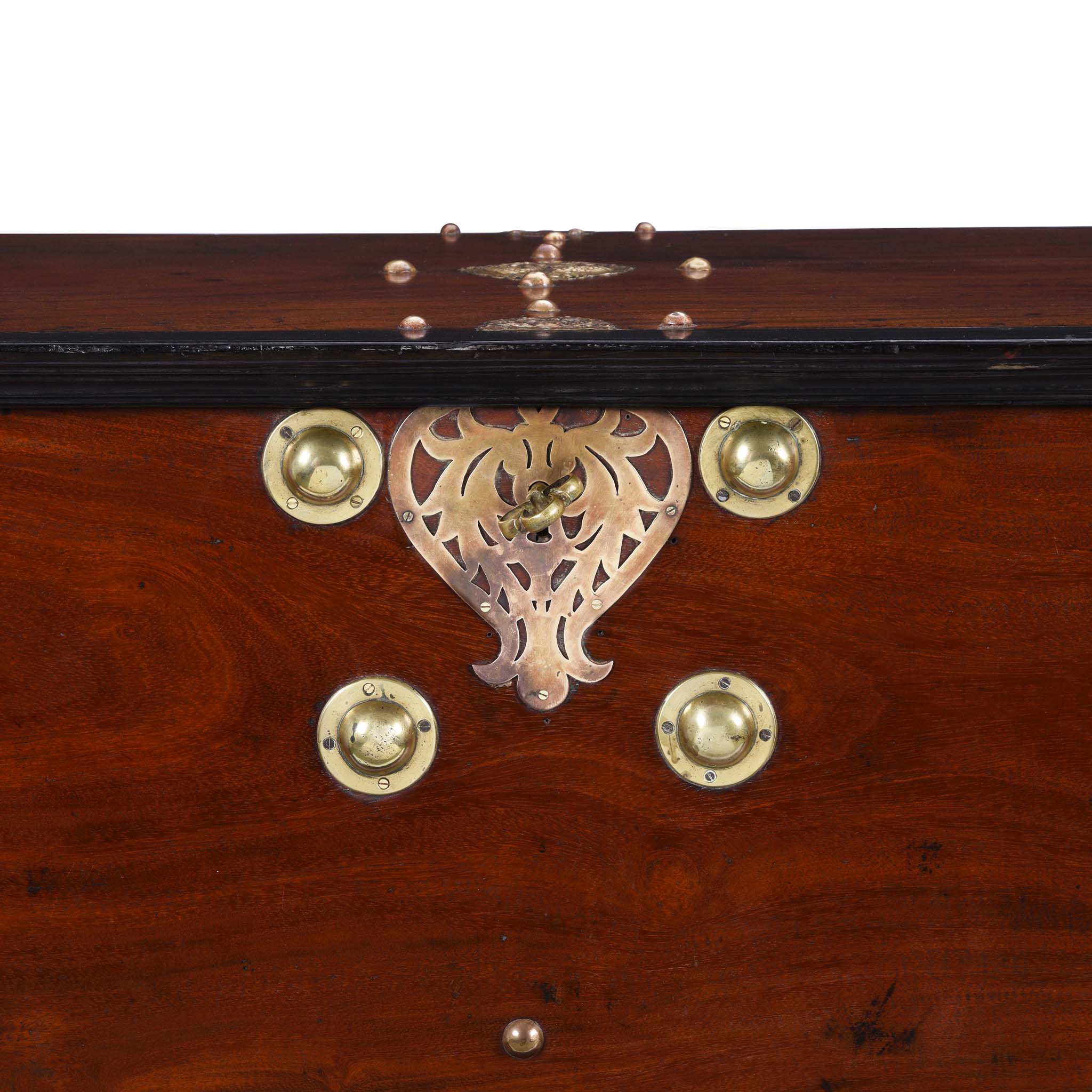 Dutch Colonial Chest on Stand From Ceylon -18th Century - Image 6
