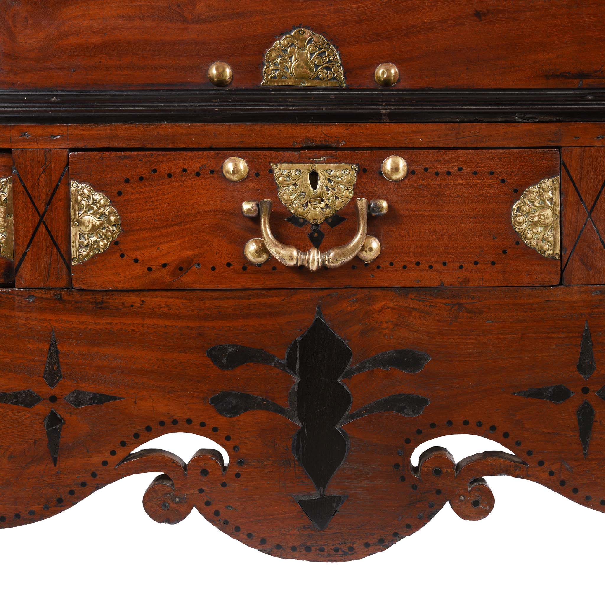 Dutch Colonial Chest on Stand From Ceylon -18th Century - Image 8