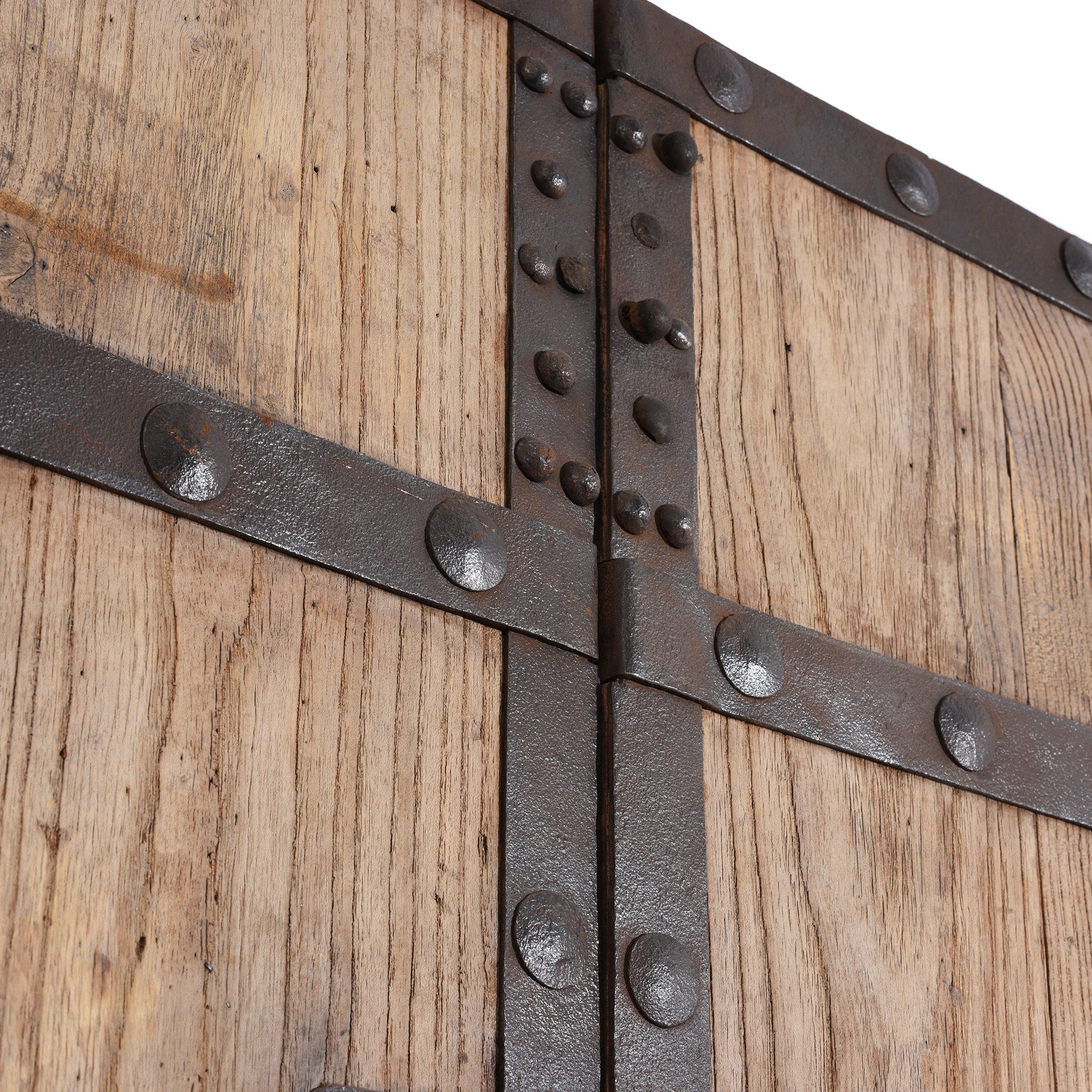 Iron Bound Elm Doors From Shanxi Province - 19th Century - Image 4