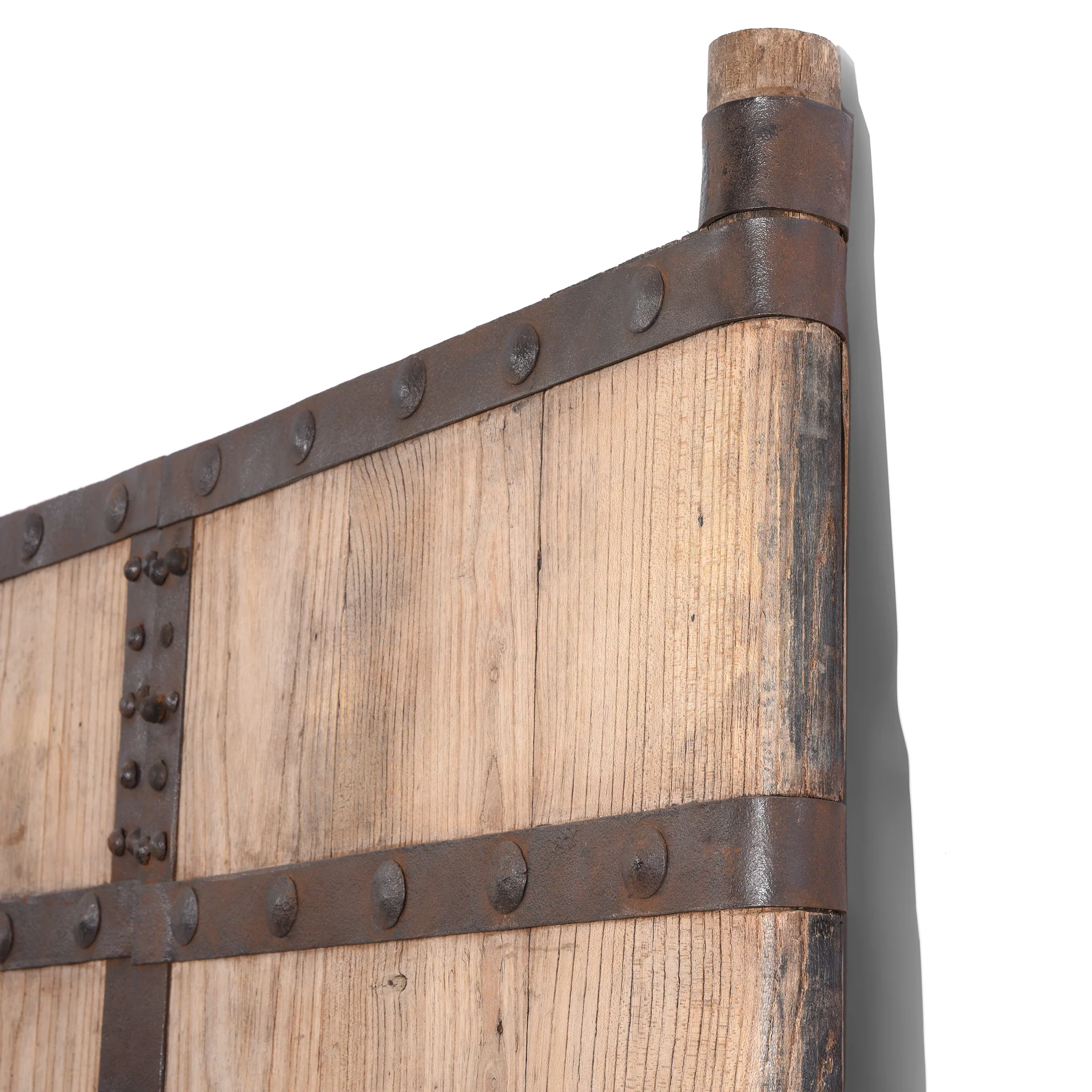Iron Bound Elm Doors From Shanxi Province - 19th Century - Image 5