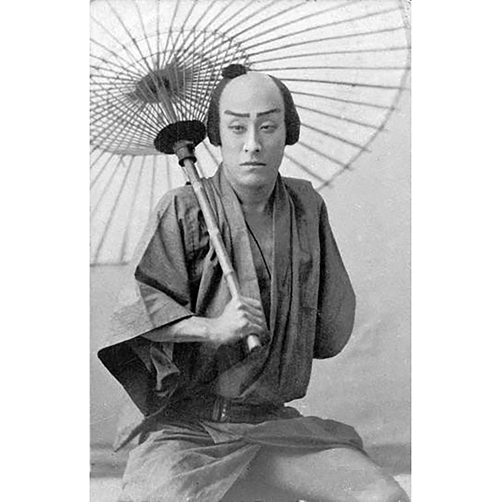 Japanese Woodblock Print of Actor Onoe Kikugoro V - Meiji Period - Image 5