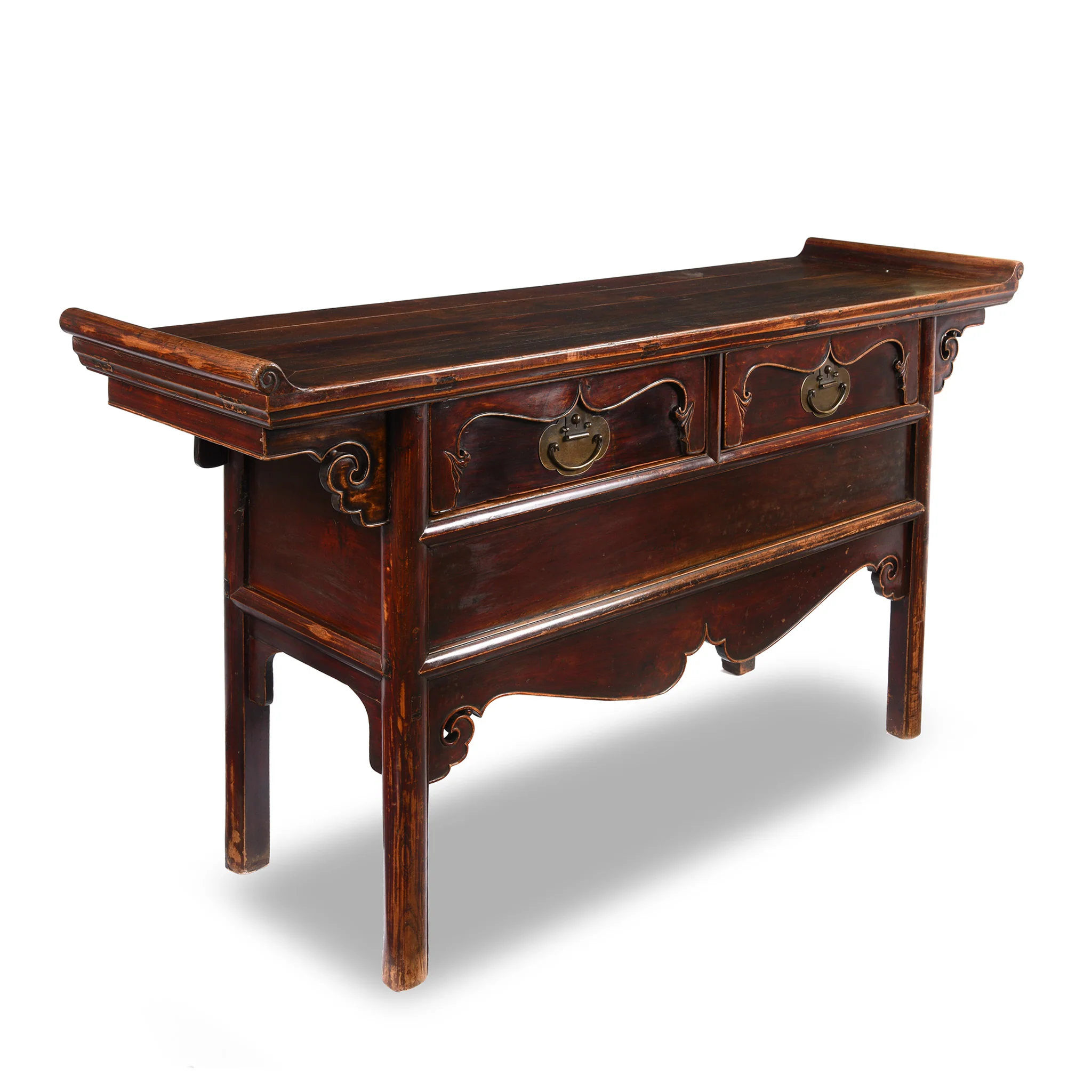 Bugundy Lacquer Sideboard From Hebei - 19th Century - Image 4