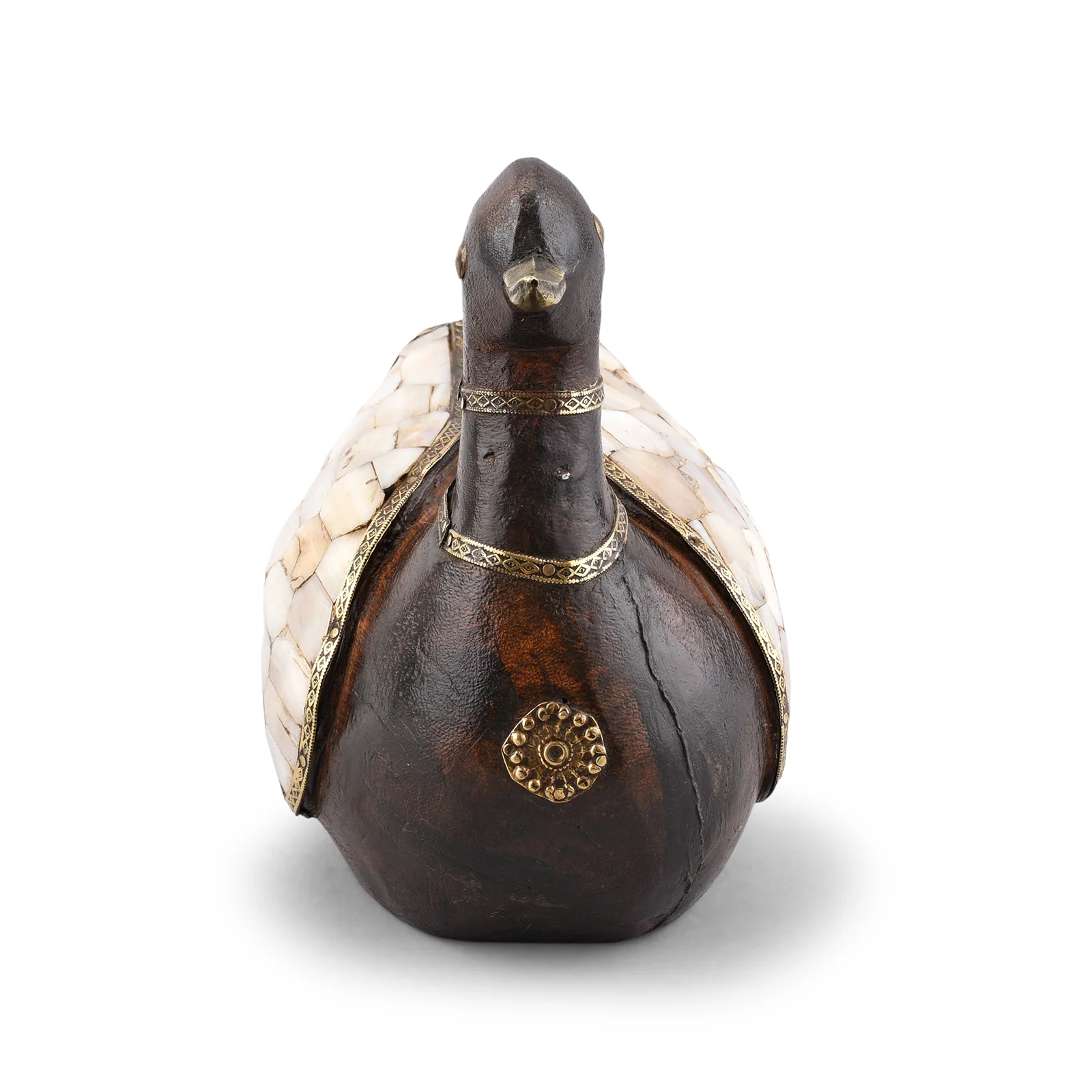 Vintage Indian Mother Of Pearl Inlay Duck - Image 8