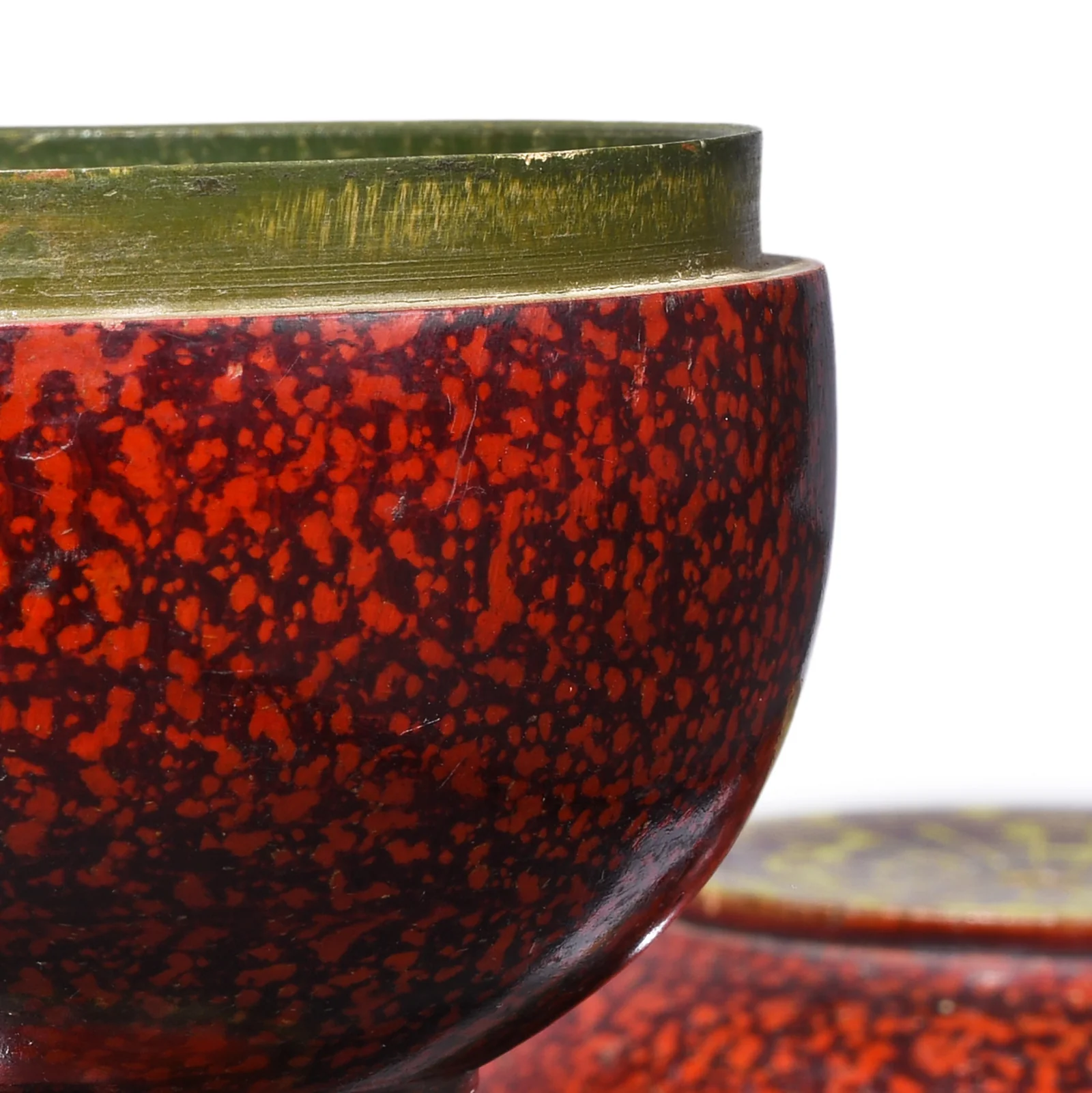 Tall Spotted Lacquer Pot From Barmer - 19th Century - Image 4